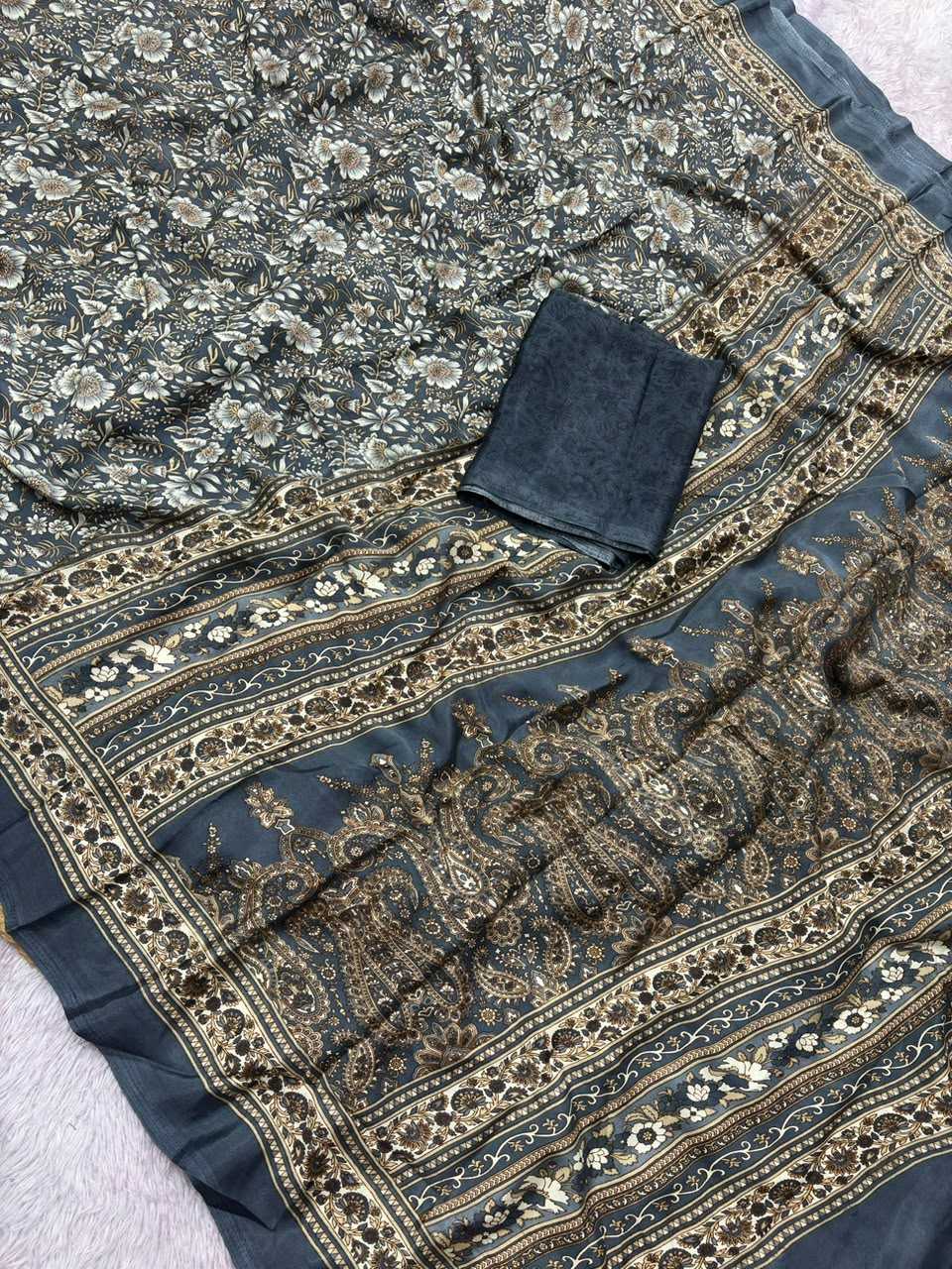 Crepe Silk Printed Saree