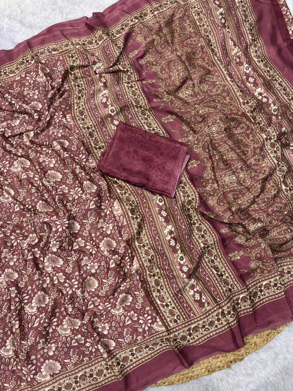 Crepe Silk Printed Saree