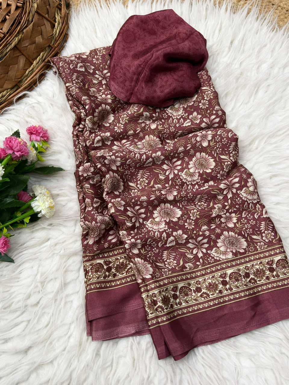 Crepe Silk Printed Saree