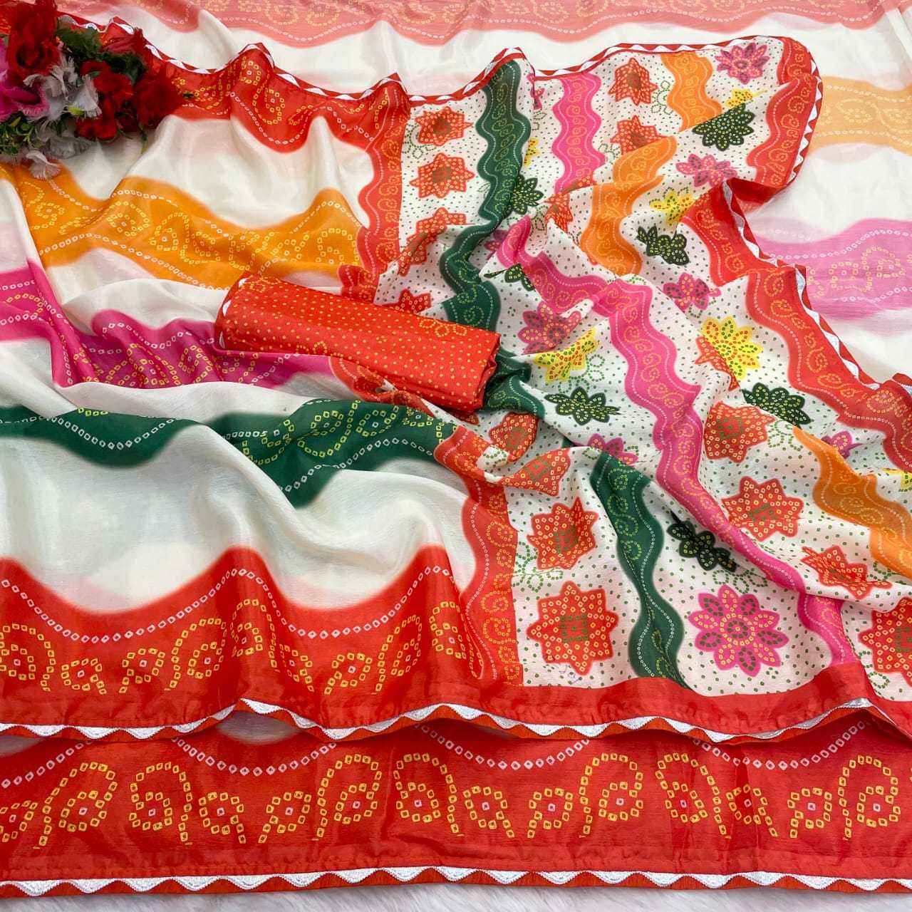 Chinon Silk Fancy Saree