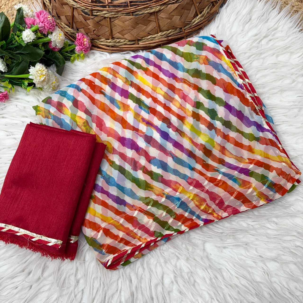 Georgette Printed Saree