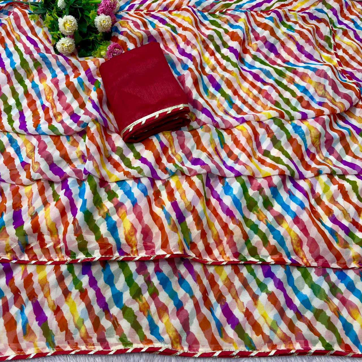 Georgette Printed Saree