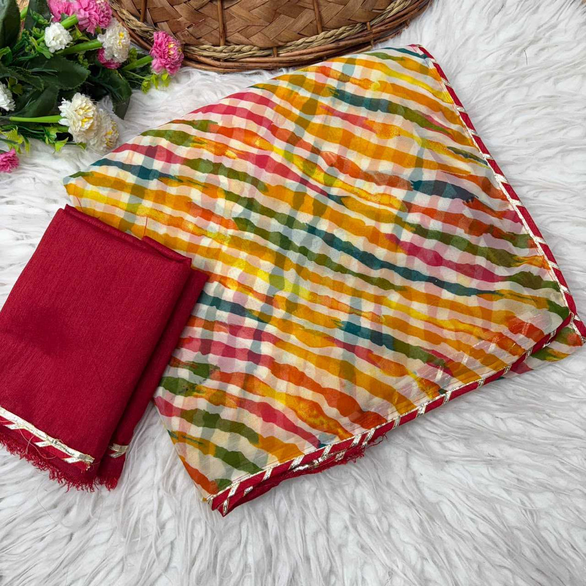 Georgette Printed Saree