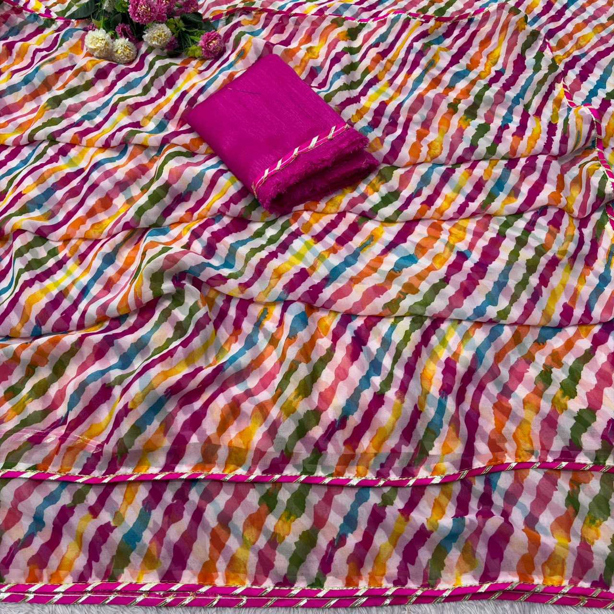 Georgette Printed Saree