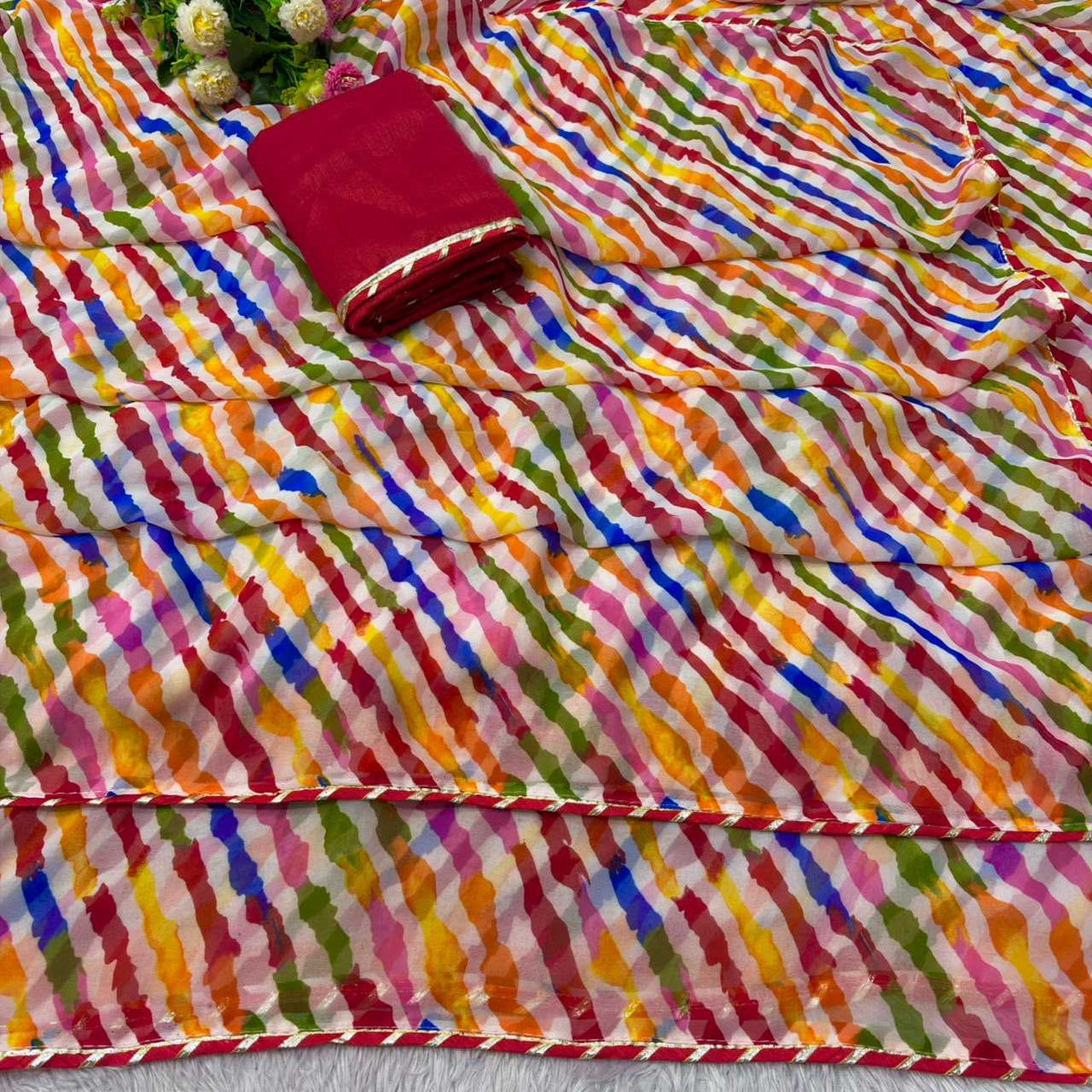 Georgette Printed Saree