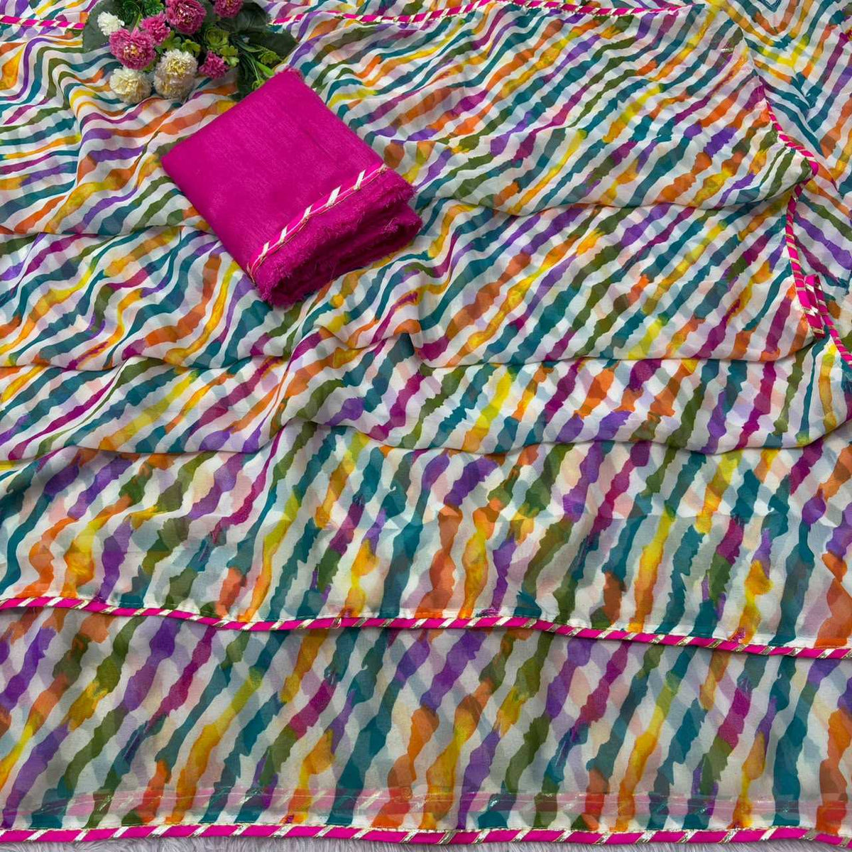 Georgette Printed Saree