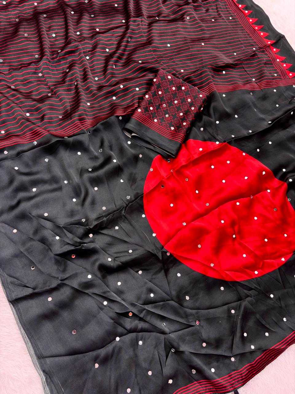 Satin Designer Saree