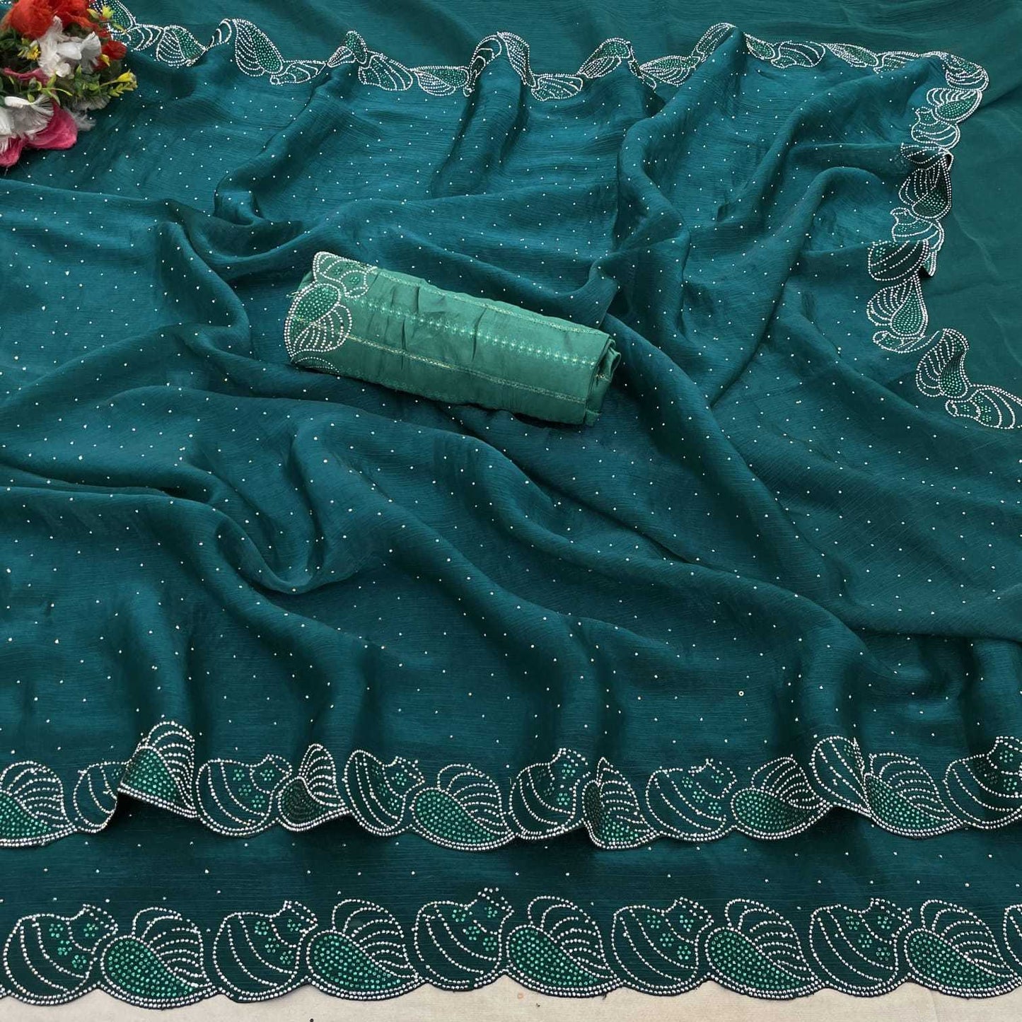 Satin Party Wear Saree