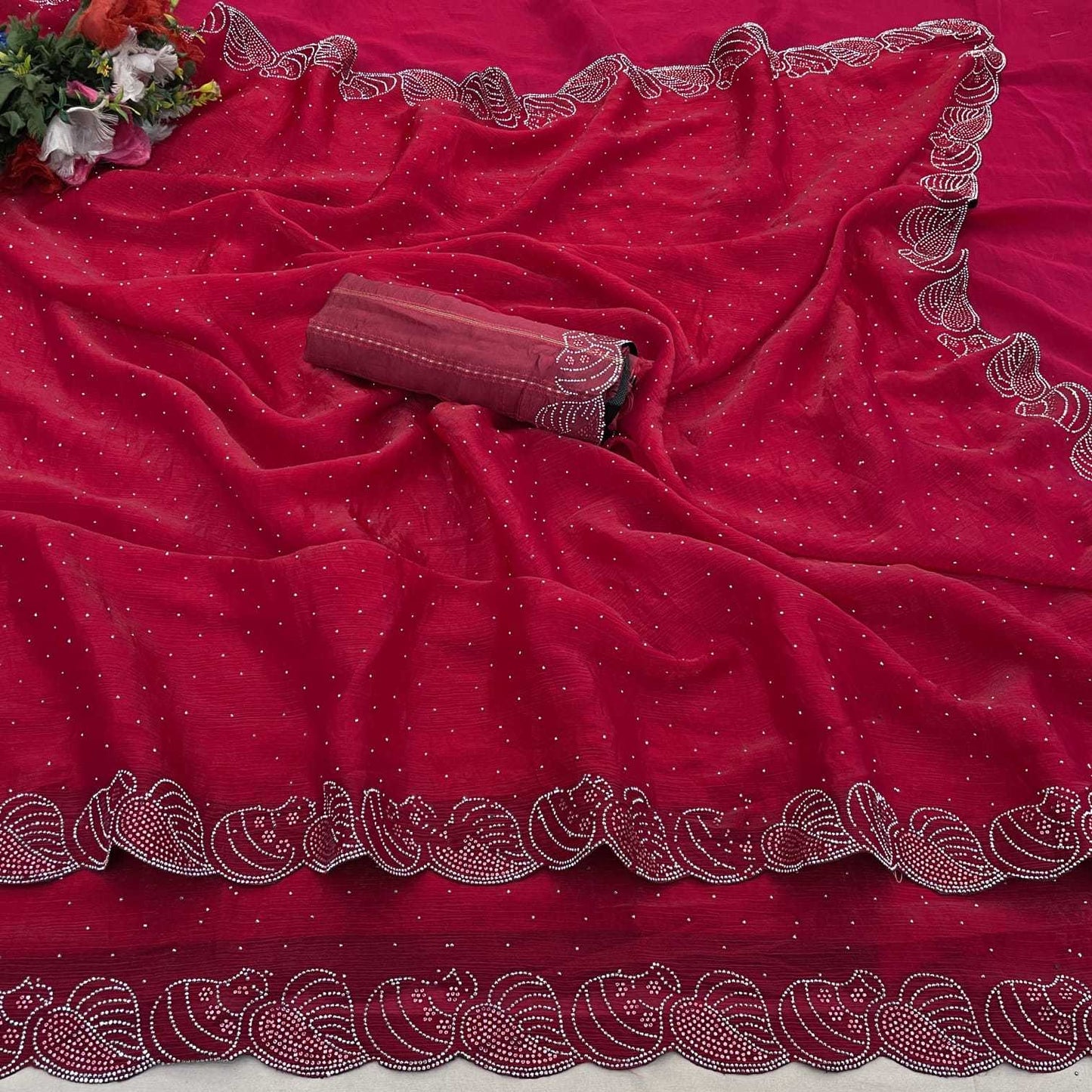 Satin Party Wear Saree