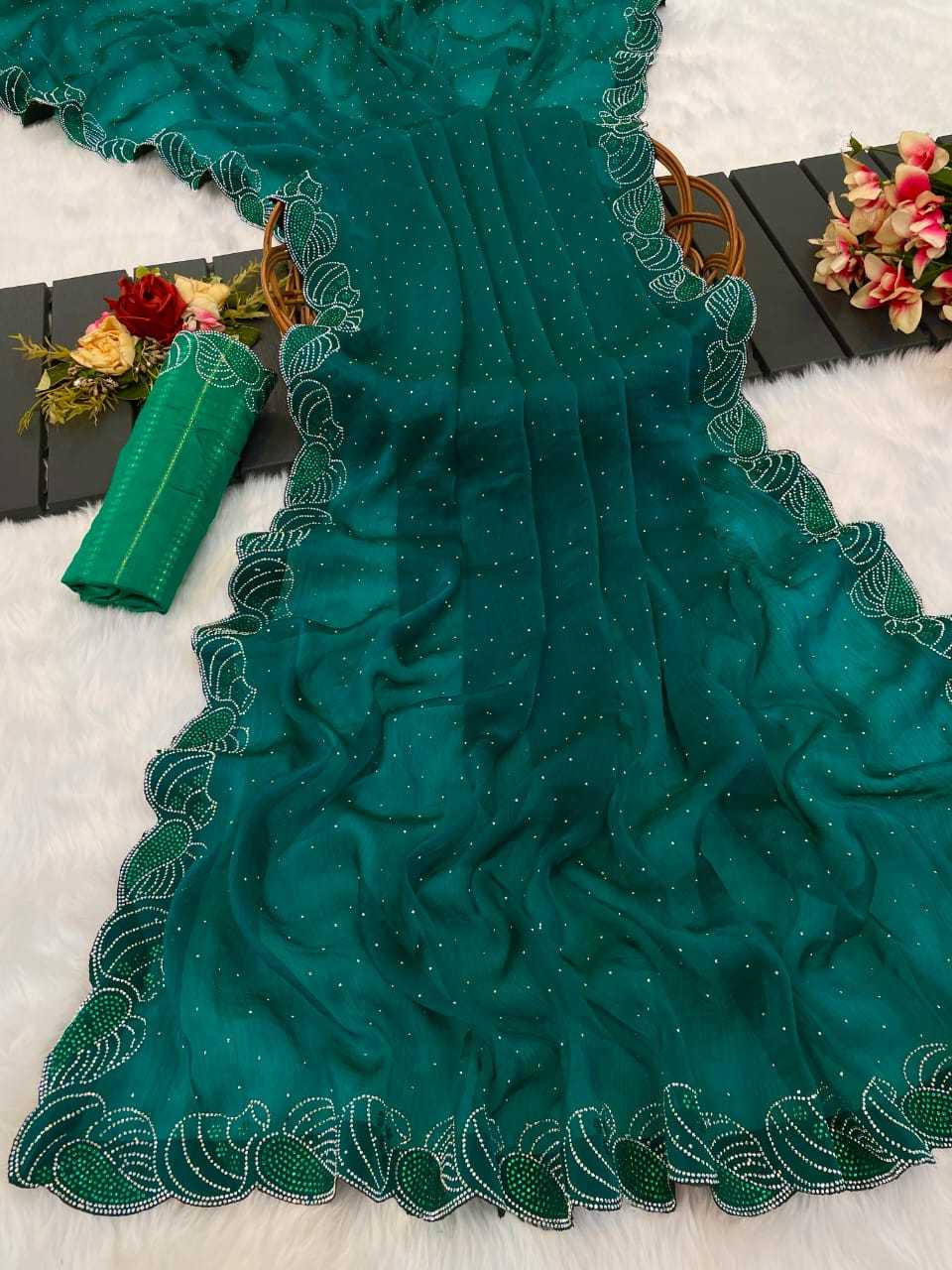 Satin Party Wear Saree