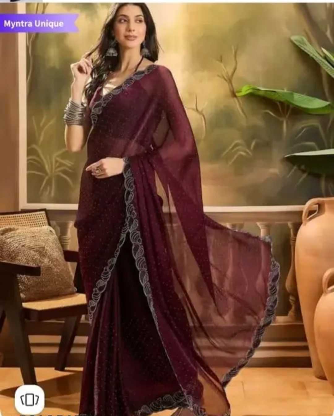 Satin Party Wear Saree