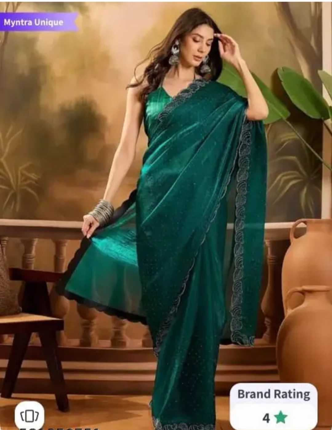 Satin Party Wear Saree