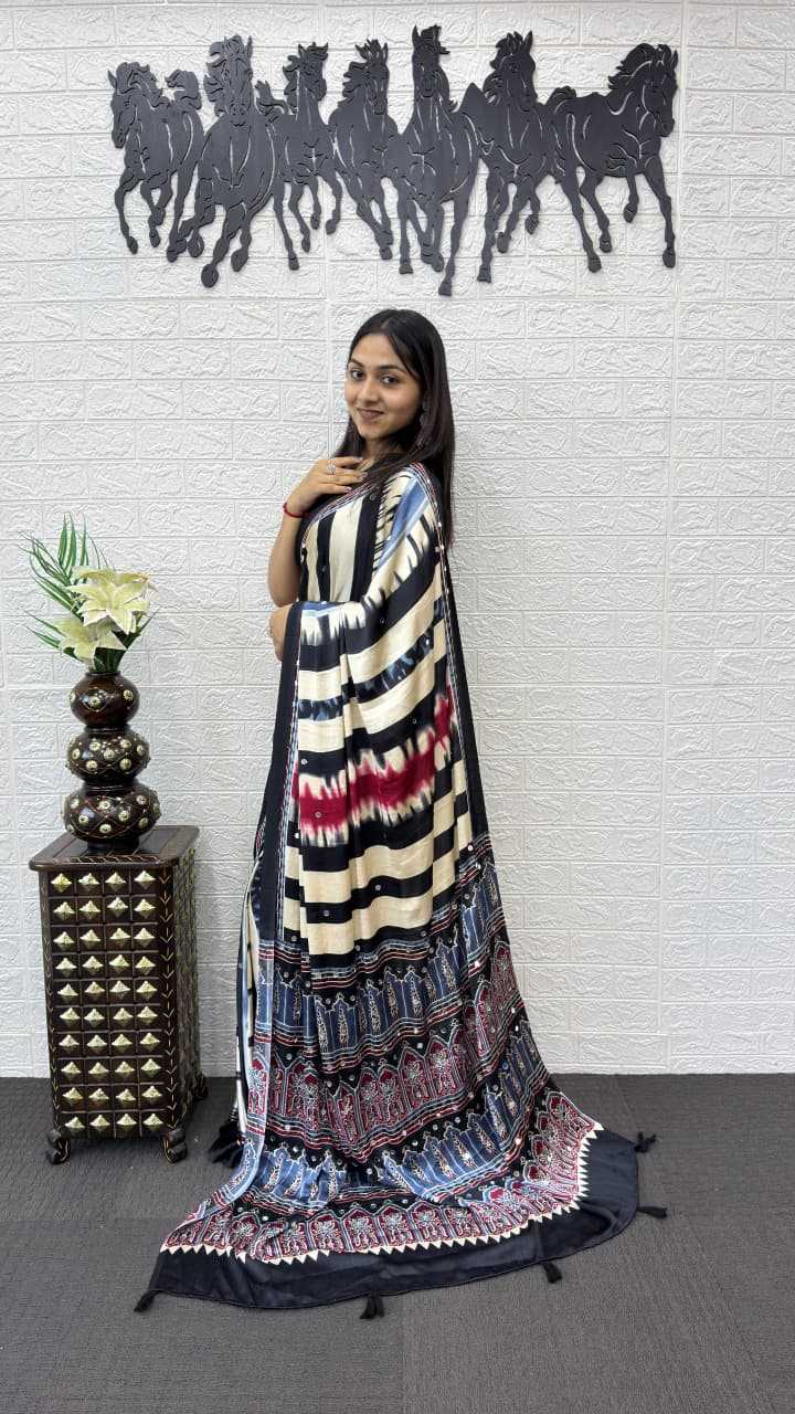 Japan Sartin Brocade Saree