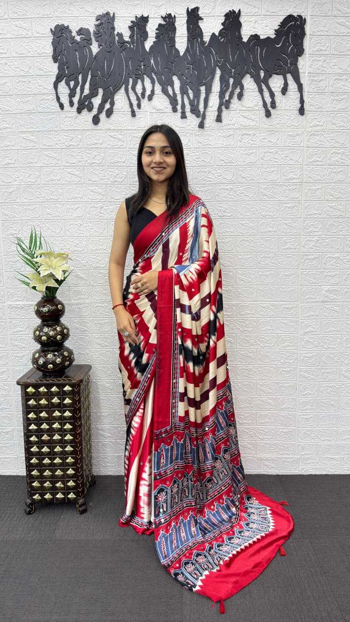 Japan Sartin Brocade Saree