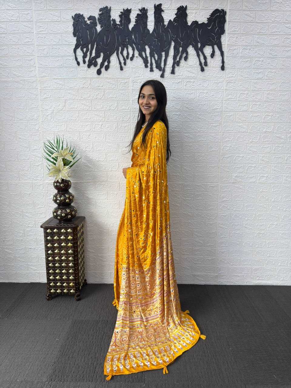 Japan Sartin Party Wear Silk Saree