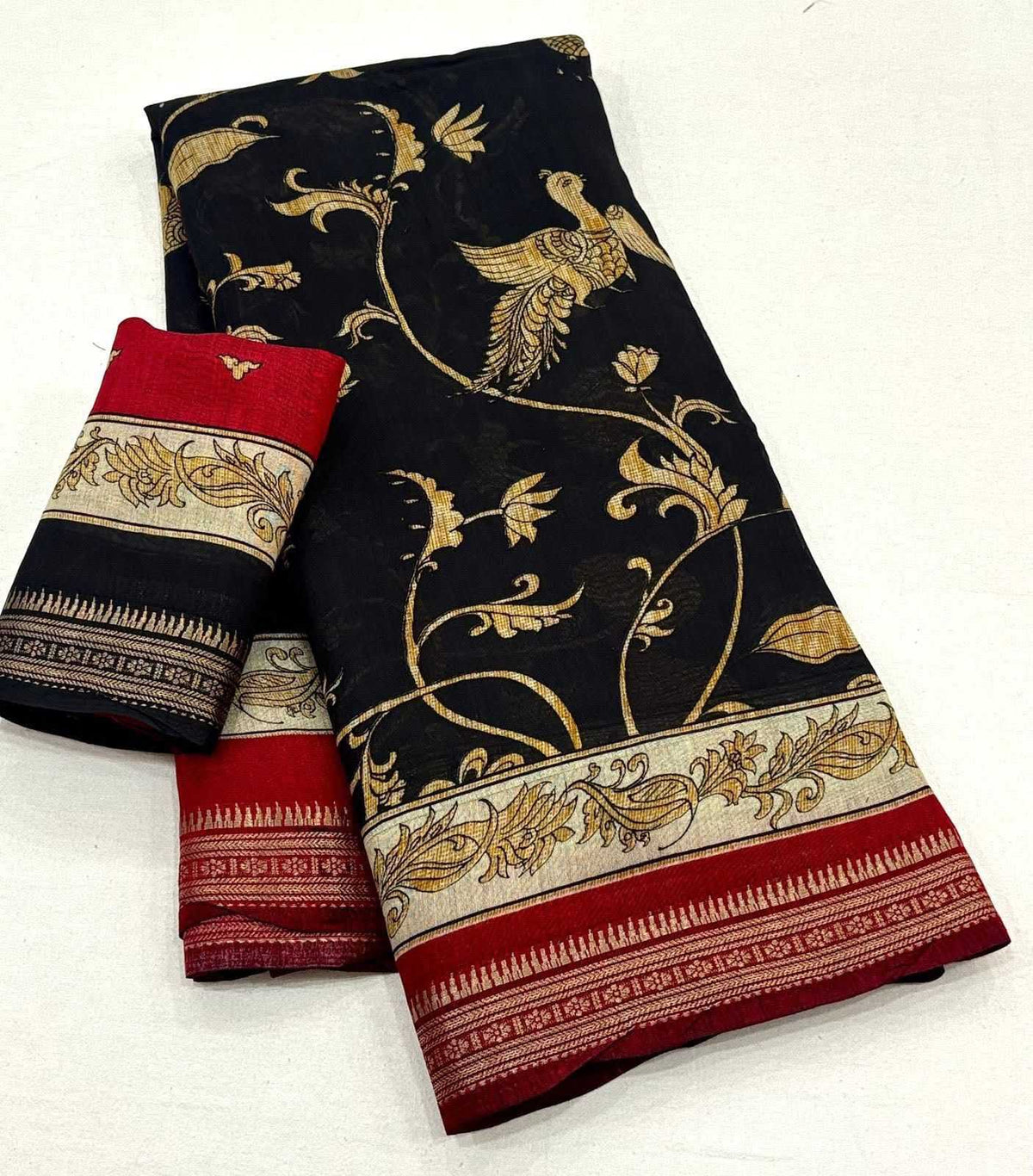 Cotton Kalamkari Saree