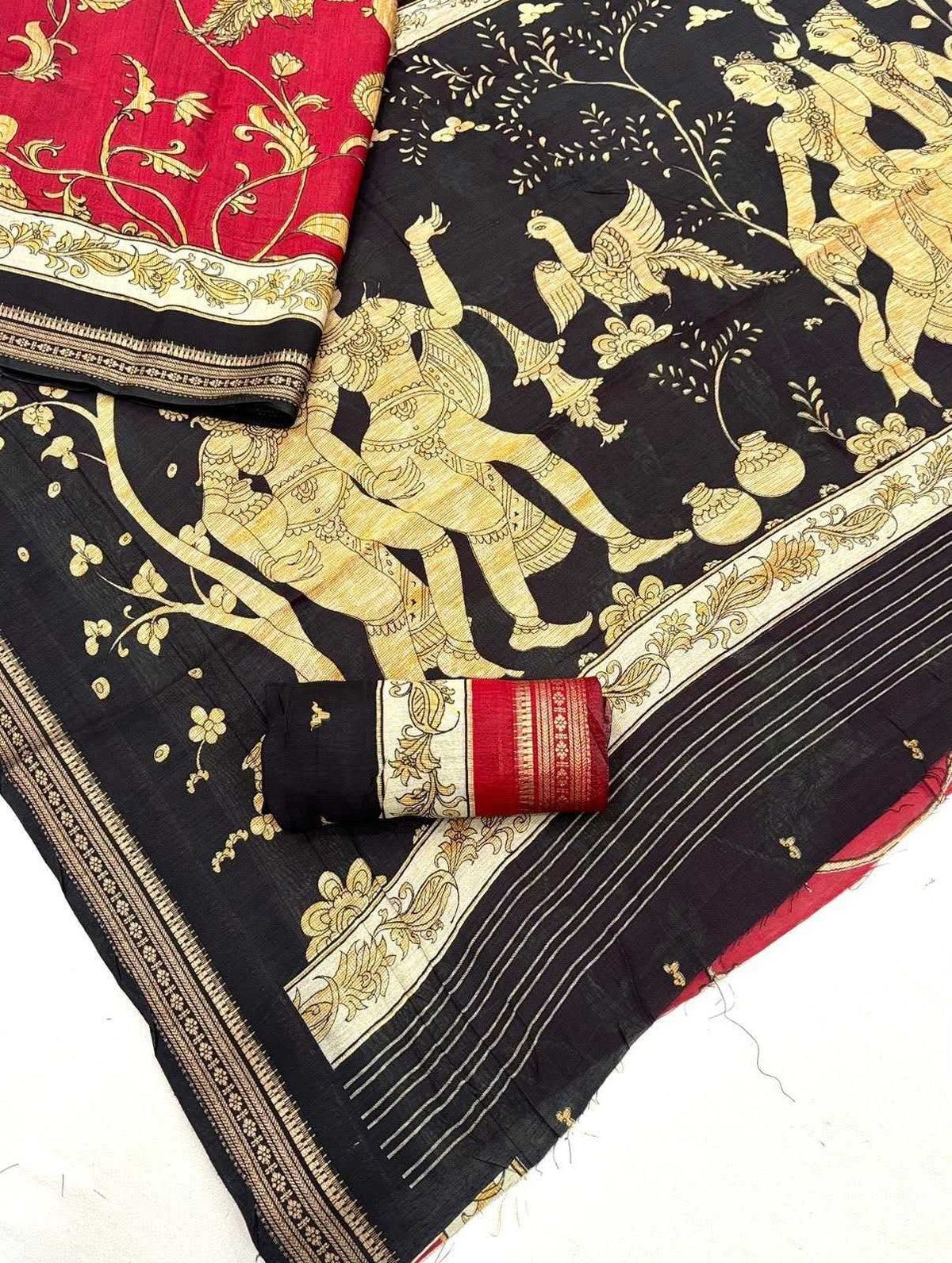 Cotton Kalamkari Saree