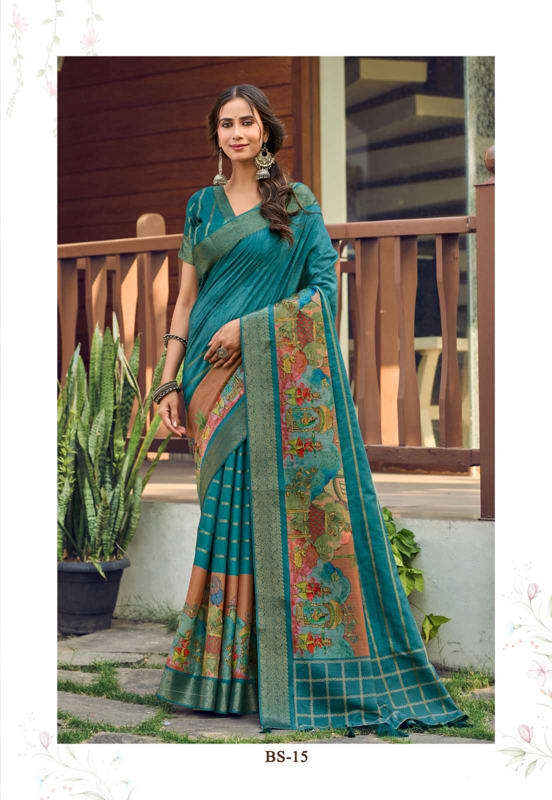 Buddeleia Handloom Silk Soft Saree