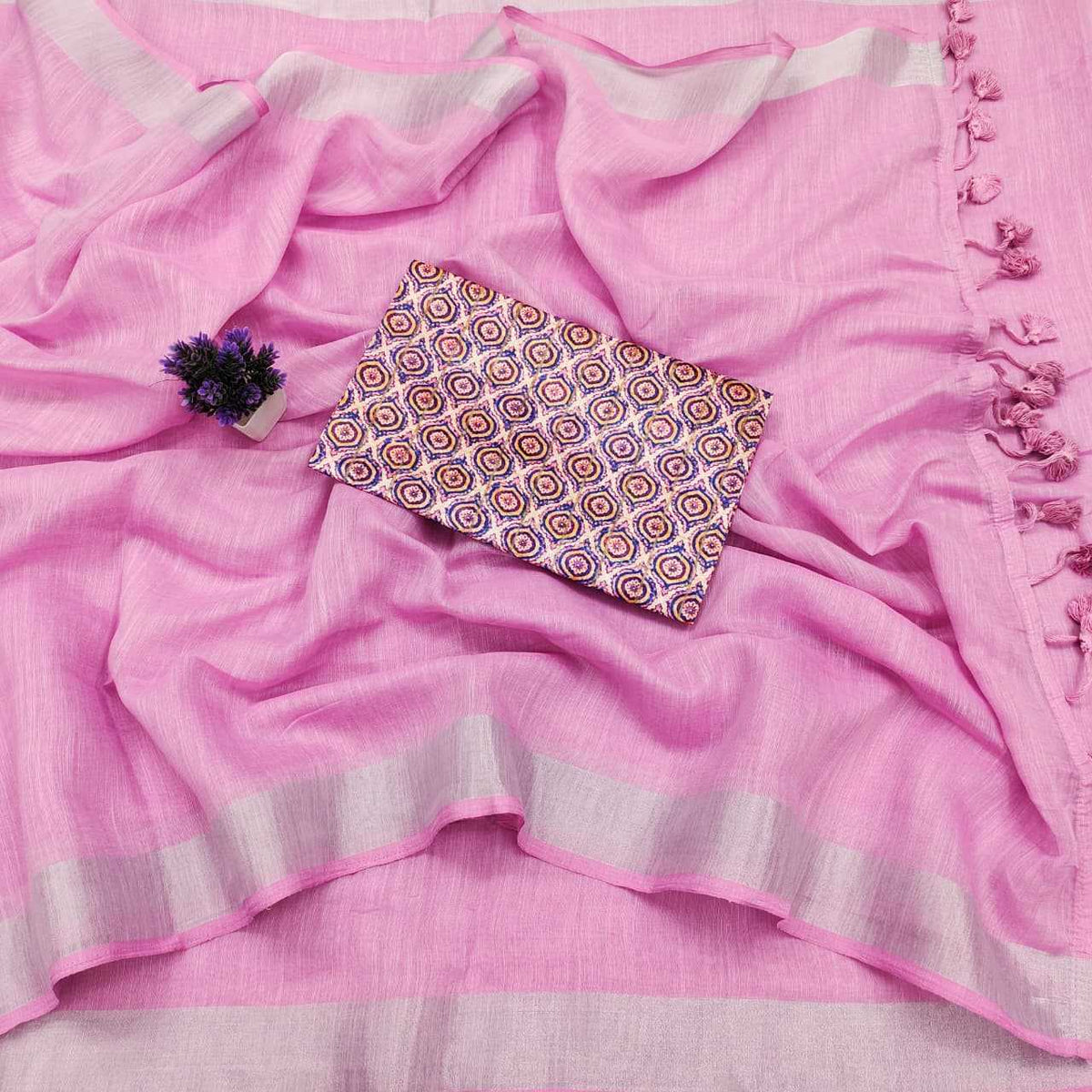 Cool Linen Cotton Designer Saree