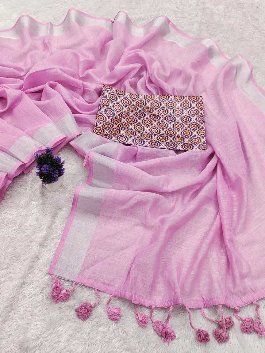 Cool Linen Cotton Designer Saree