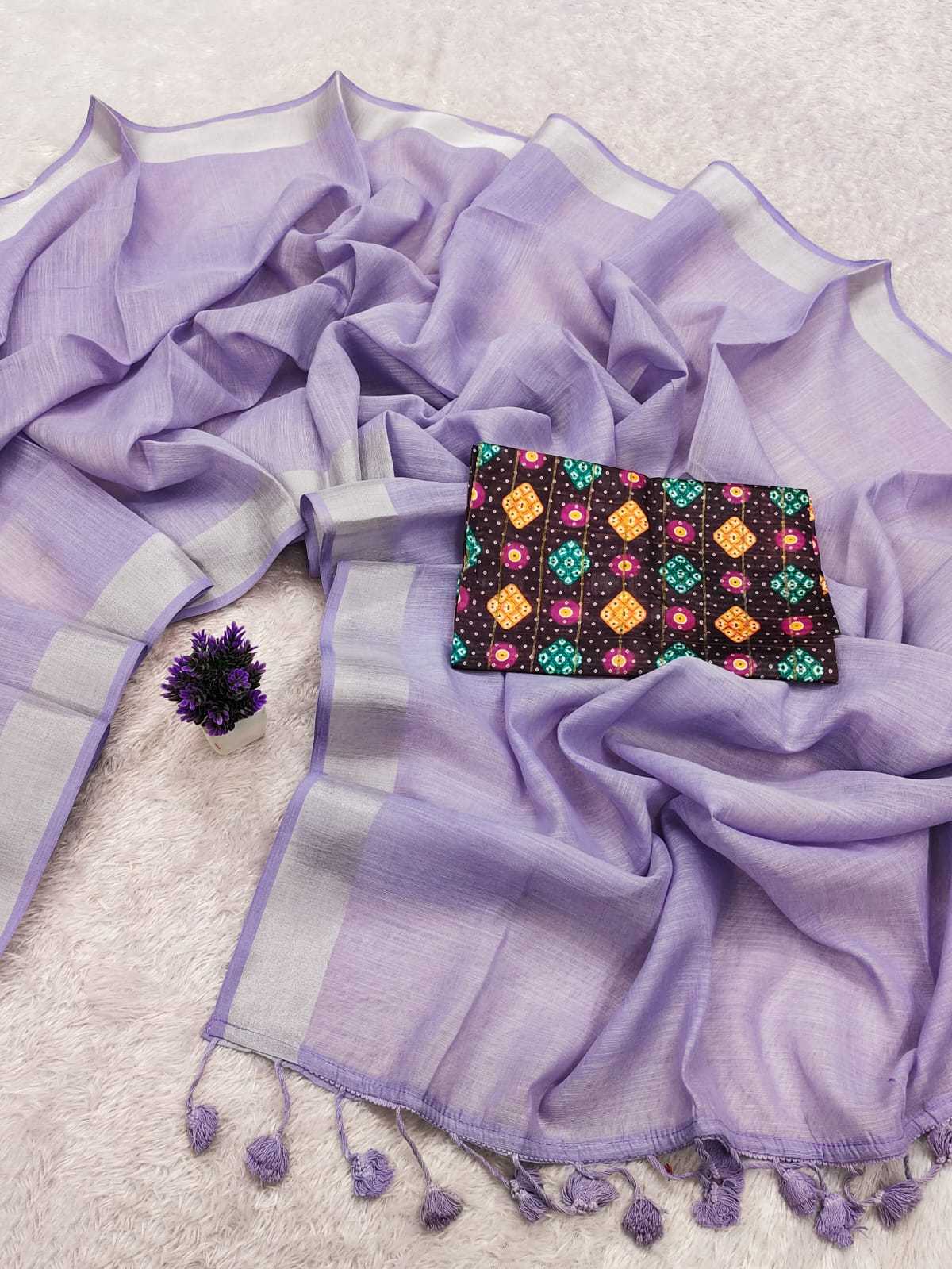 Cool Linen Cotton Designer Saree
