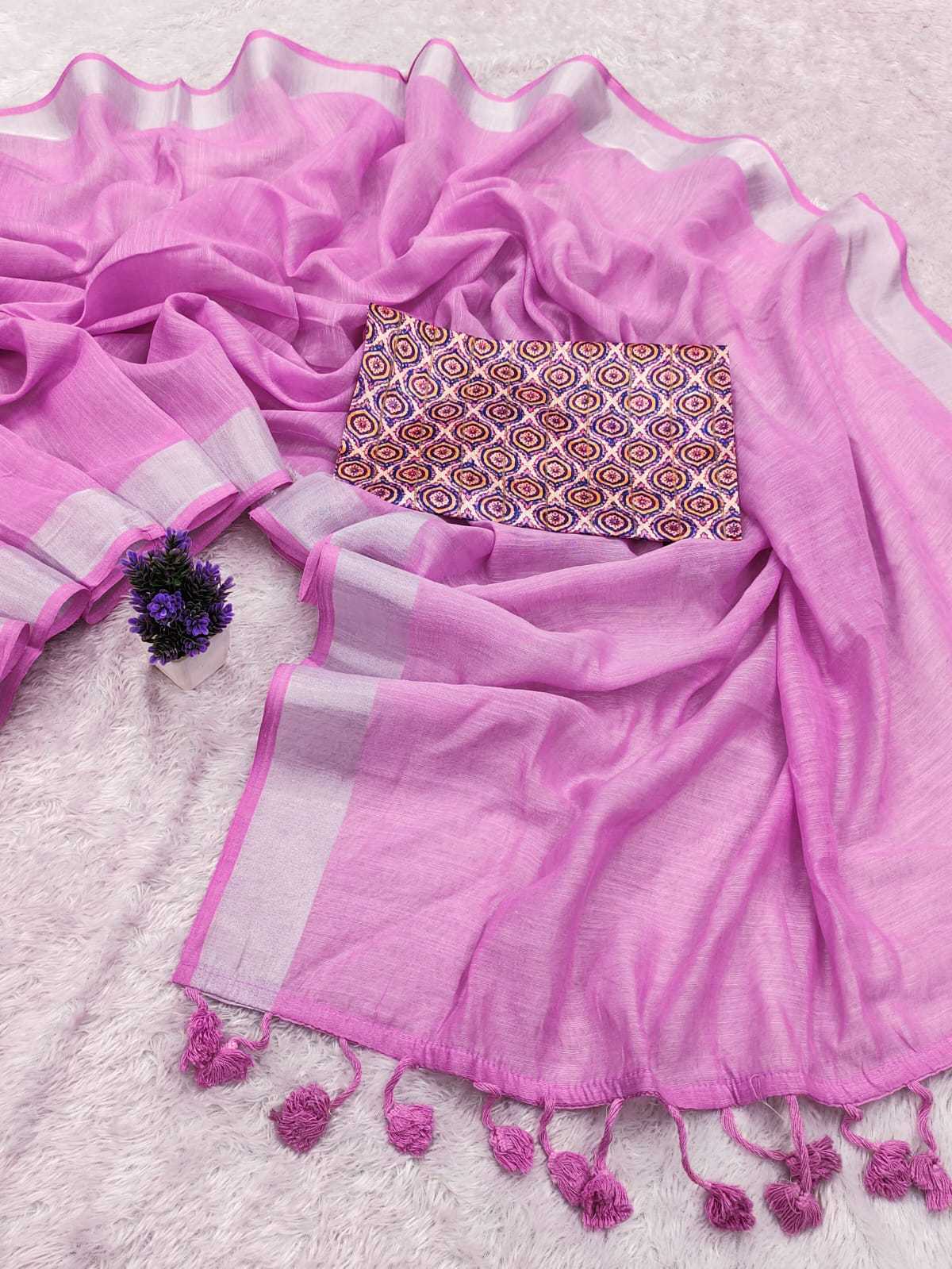 Cool Linen Cotton Designer Saree