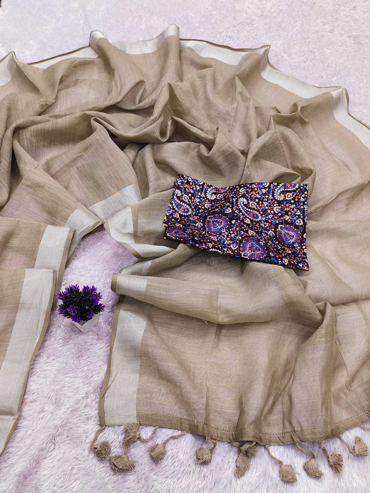 Cool Linen Cotton Designer Saree
