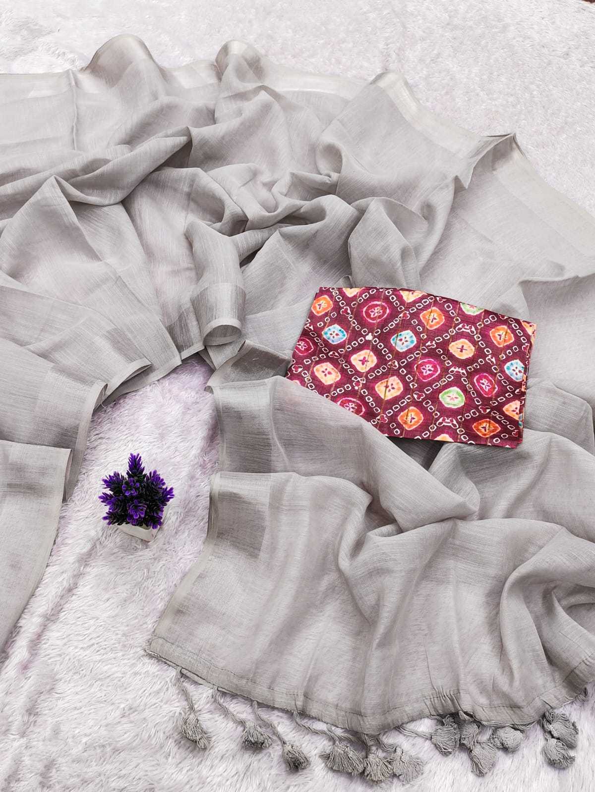 Cool Linen Cotton Designer Saree