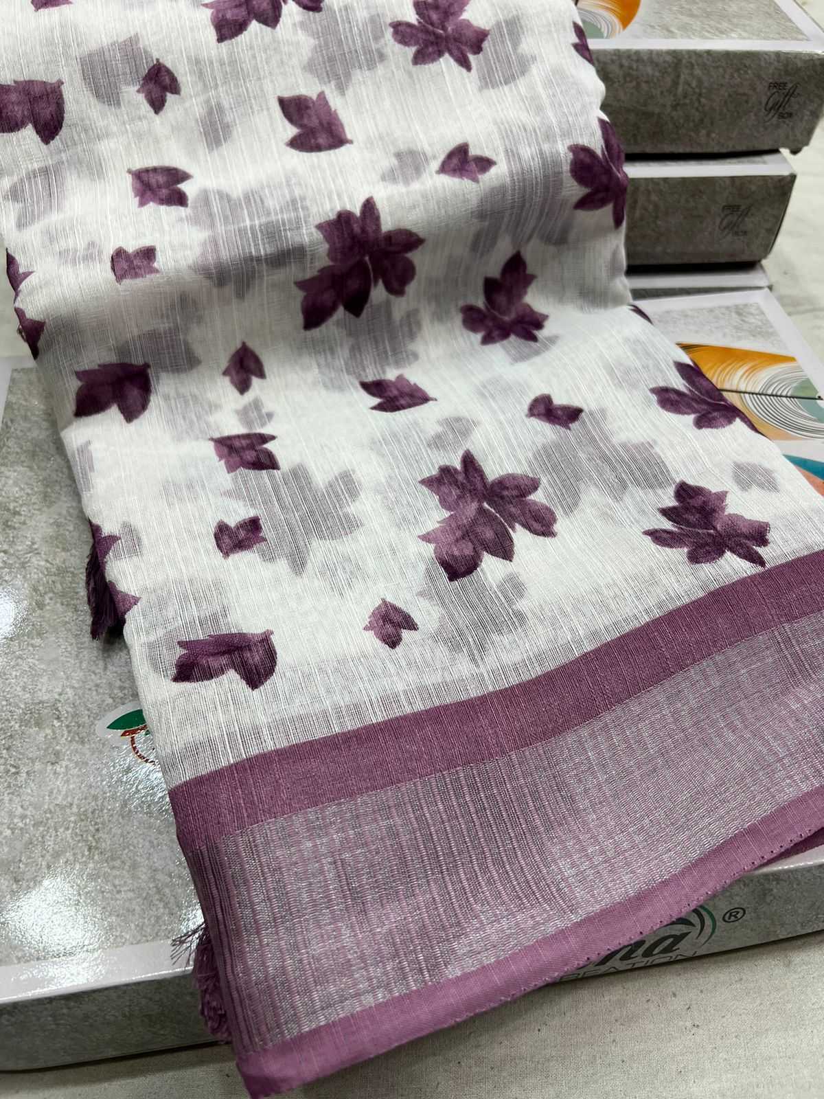 Gangubai Linen Designer Saree