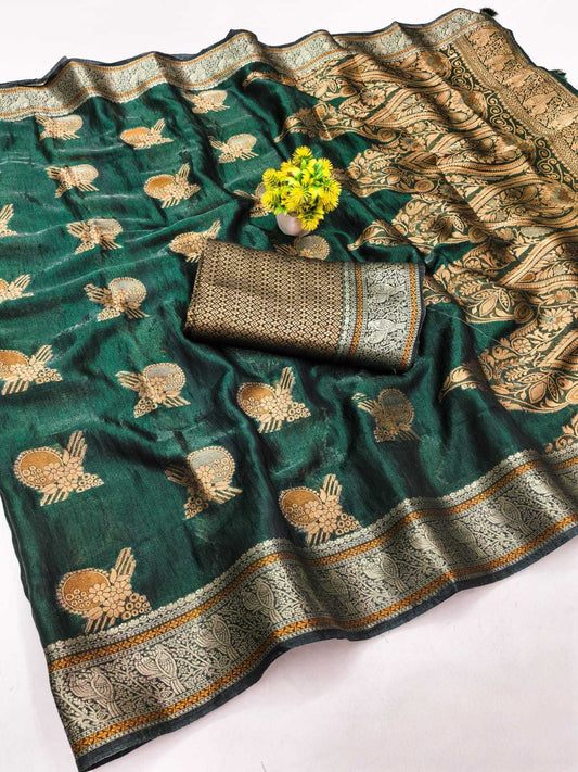 Kanji Queen Banarasi Soft Silk Saree