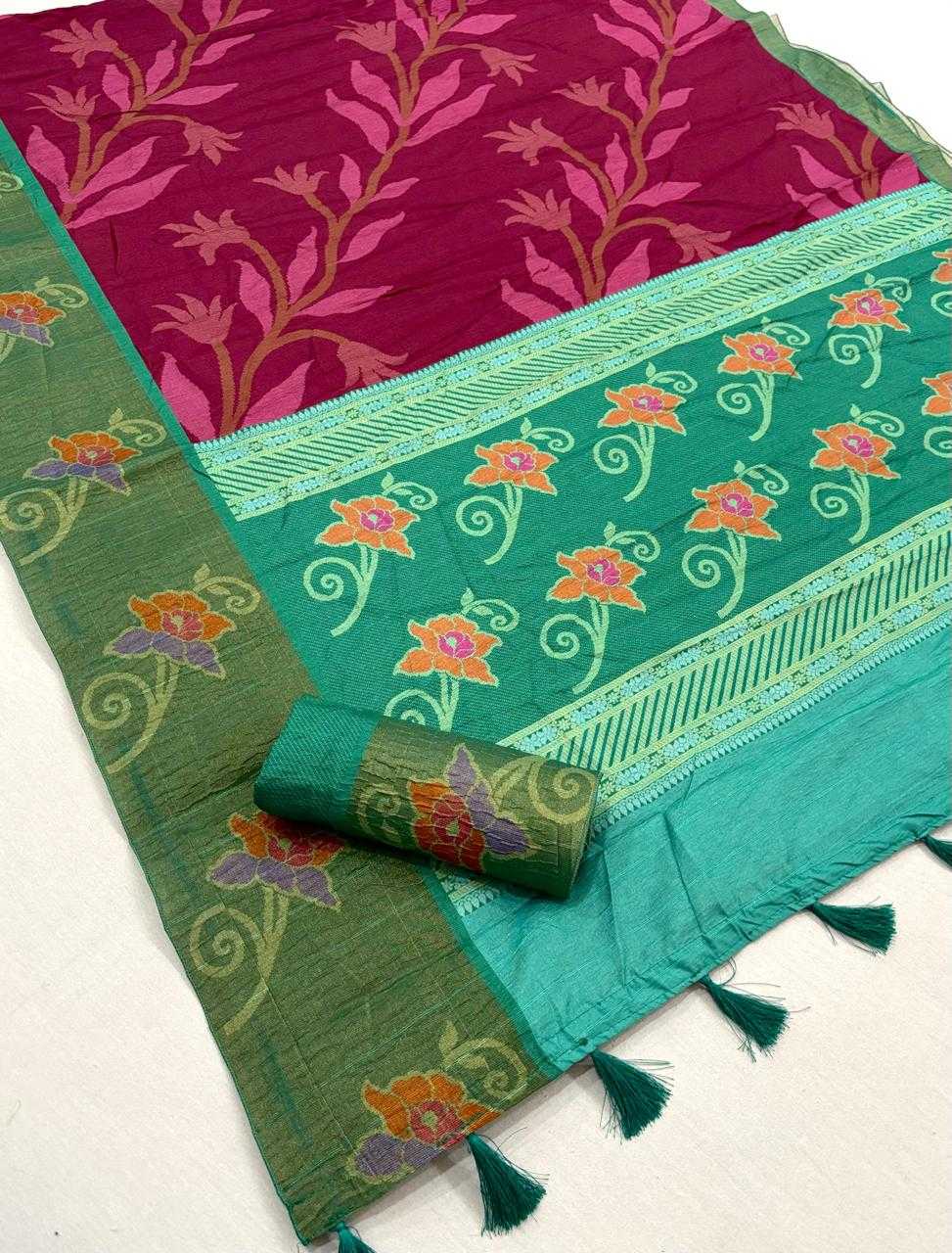 Kirti Crush Silk Patola Saree