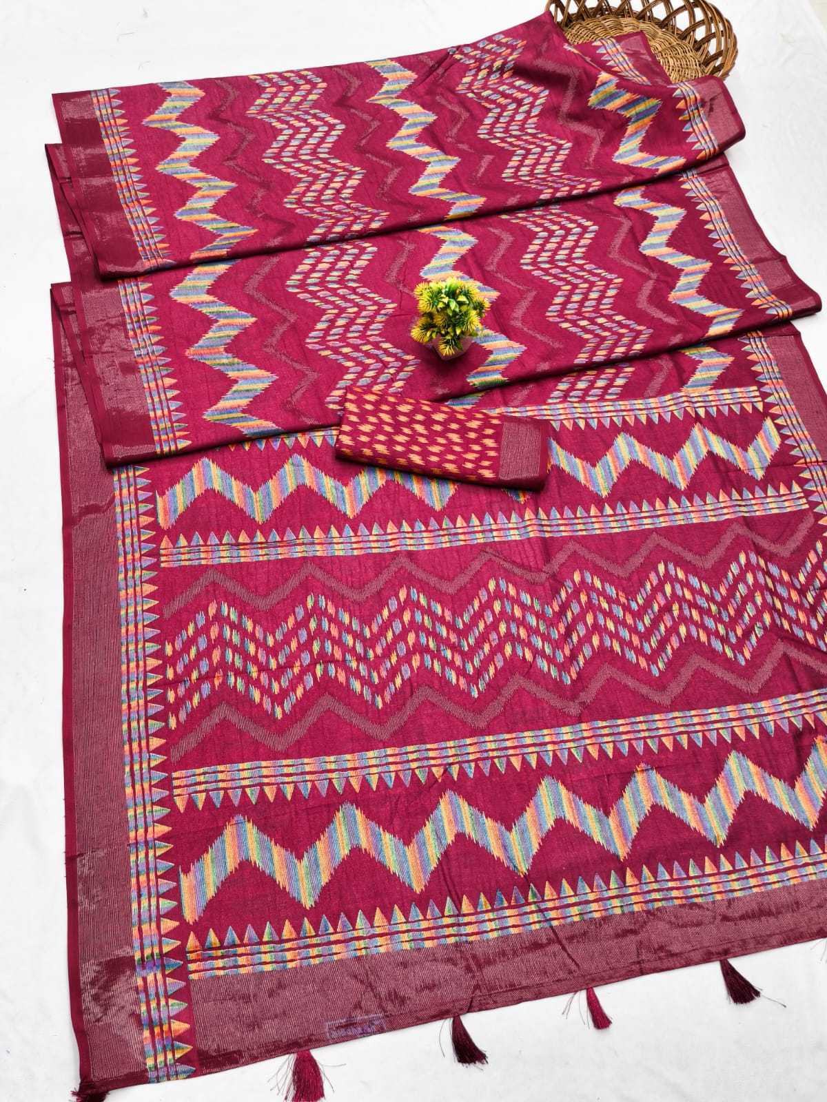 Komal Cotton Printed Silk Saree