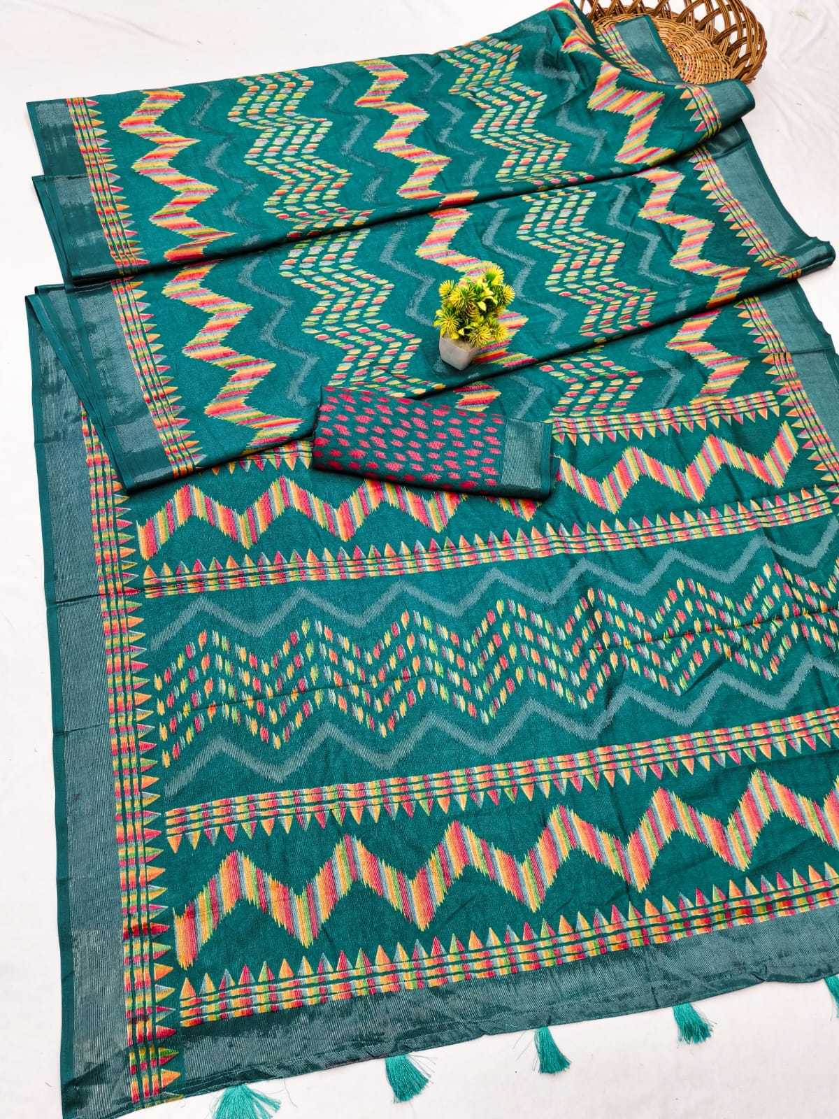 Komal Cotton Printed Silk Saree