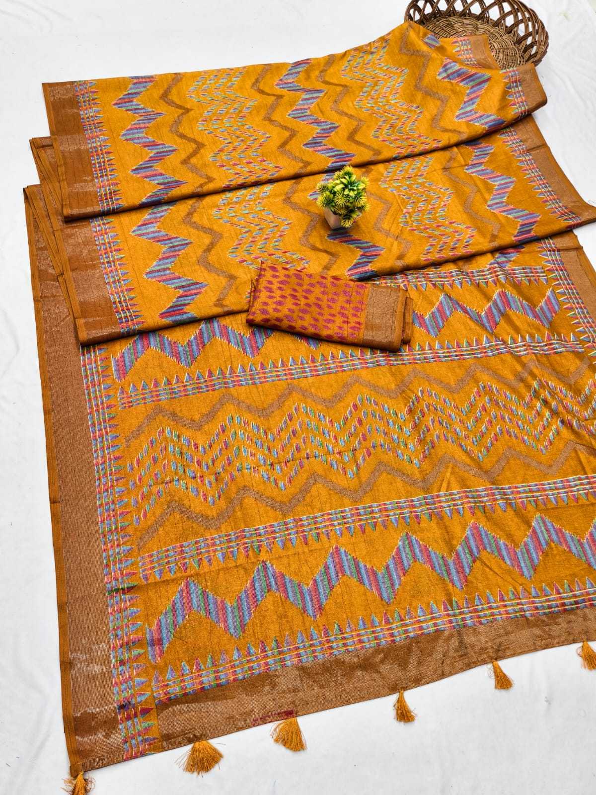 Komal Cotton Printed Silk Saree