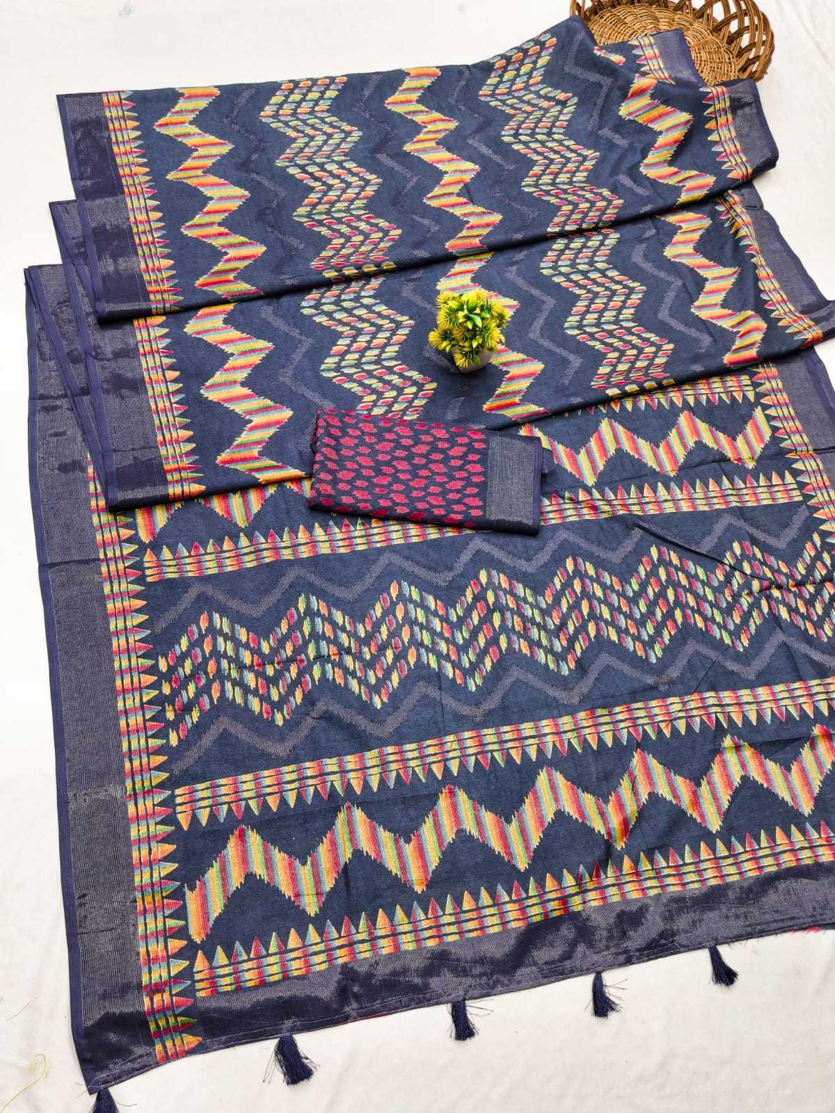 Komal Cotton Printed Silk Saree