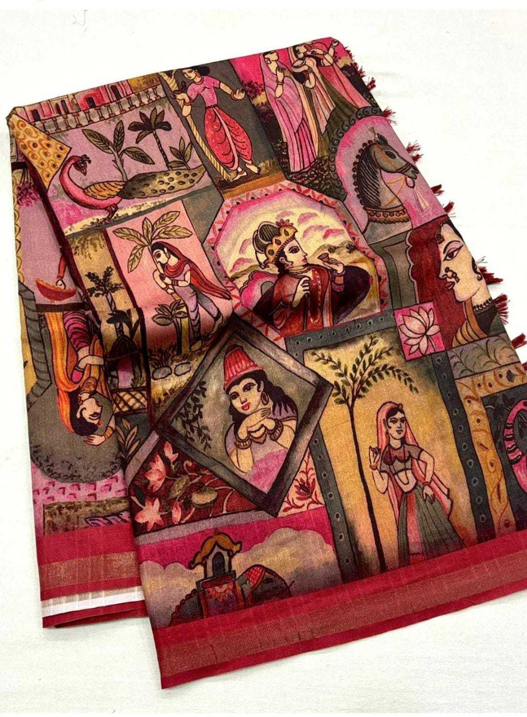 Kosovo Prints Silk Traditional Saree