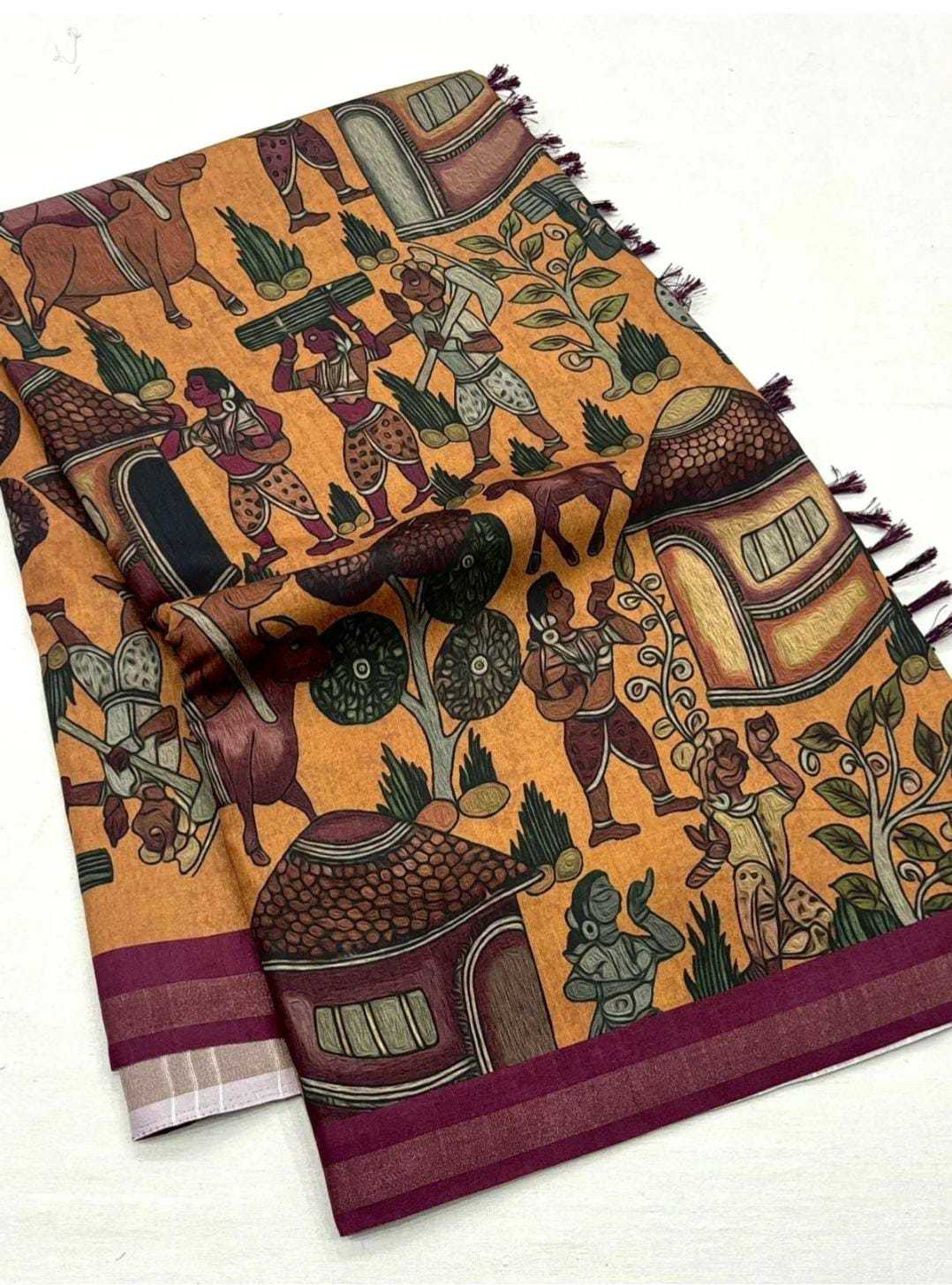 Kosovo Prints Silk Traditional Saree