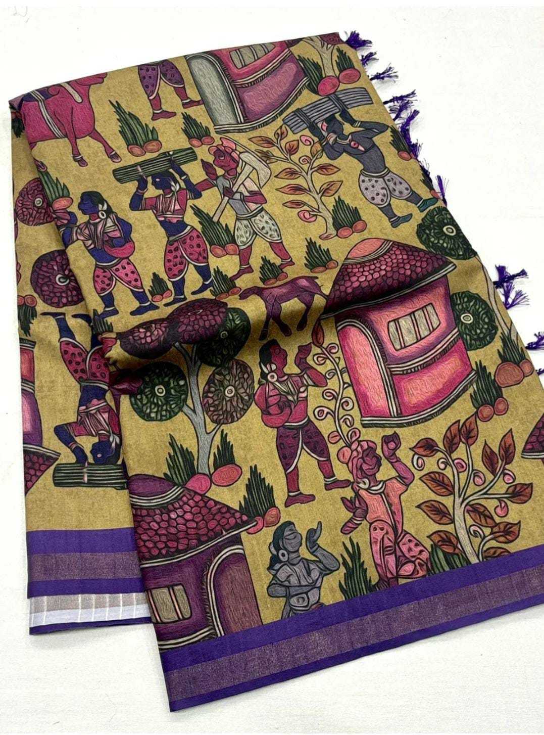 Kosovo Prints Silk Traditional Saree