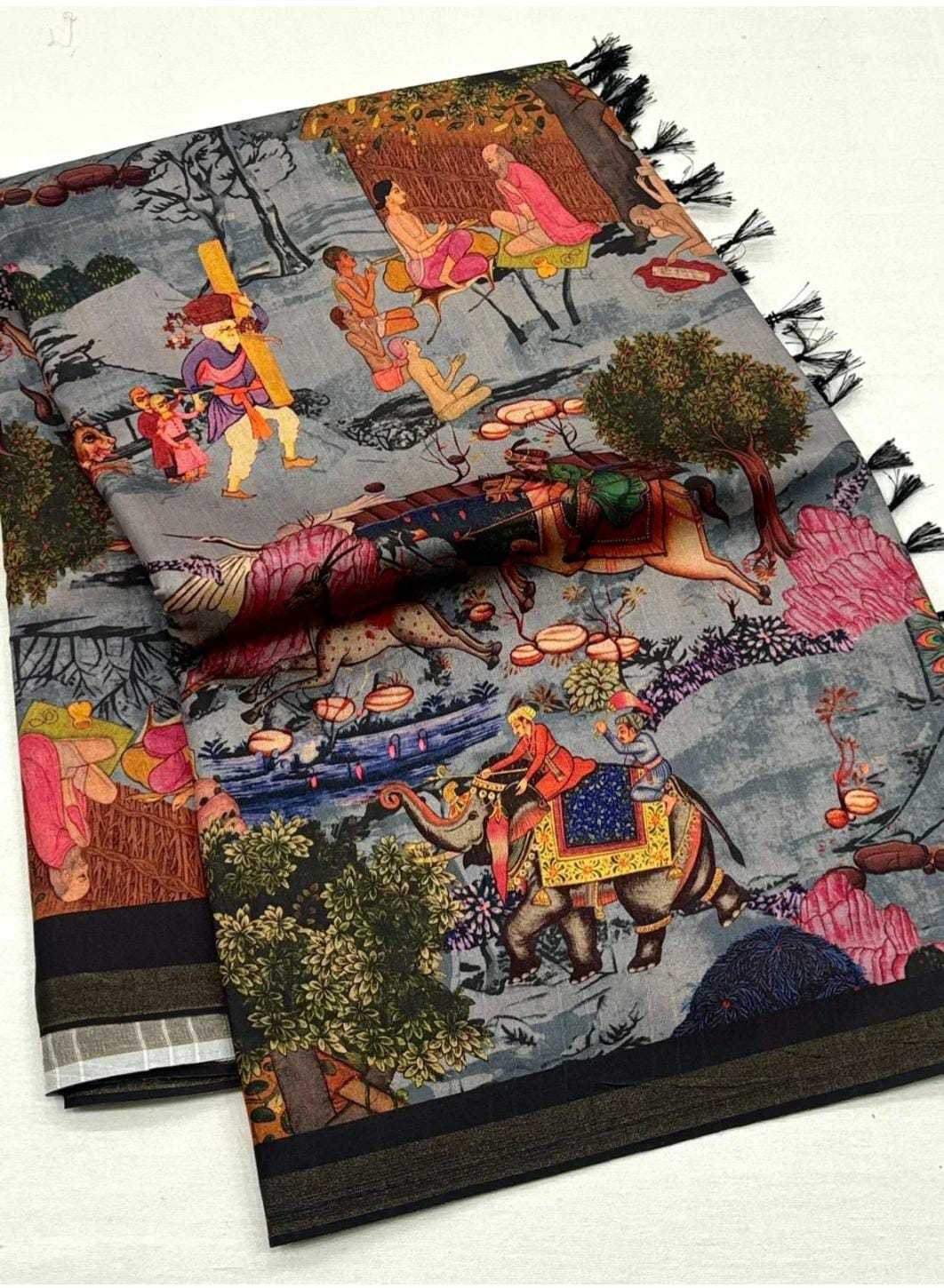 Kosovo Prints Silk Traditional Saree