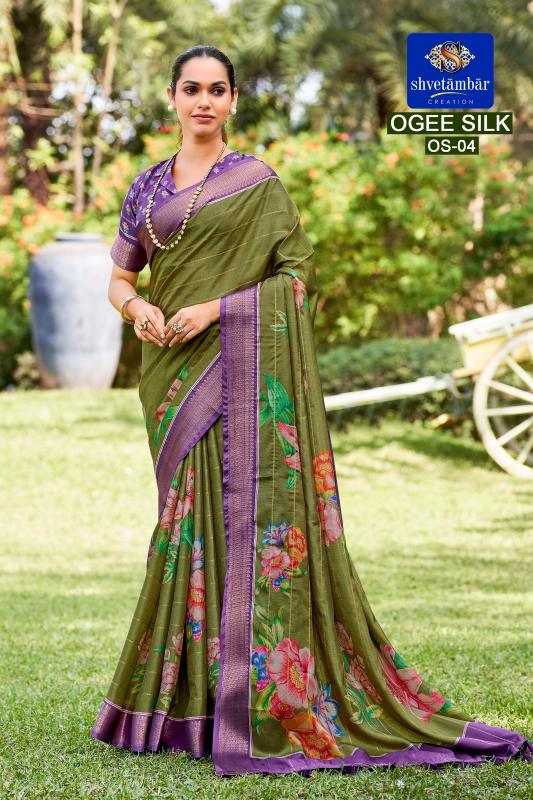 Ogee Soft Cotton Silk Saree