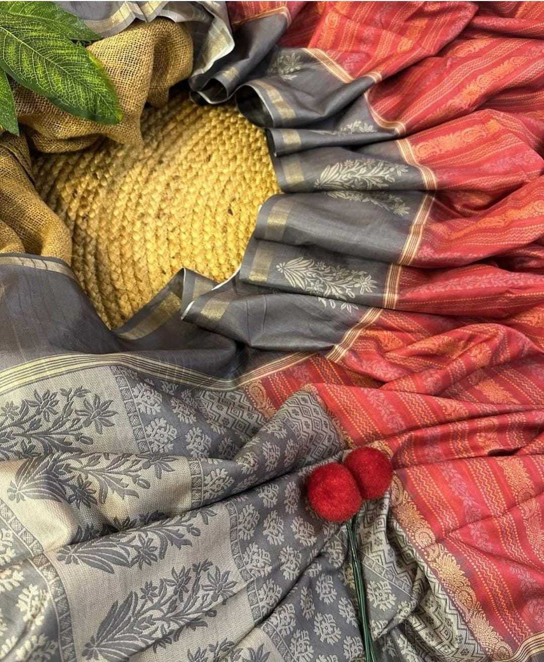 Parul Soft Cotton Silk Tussar Saree