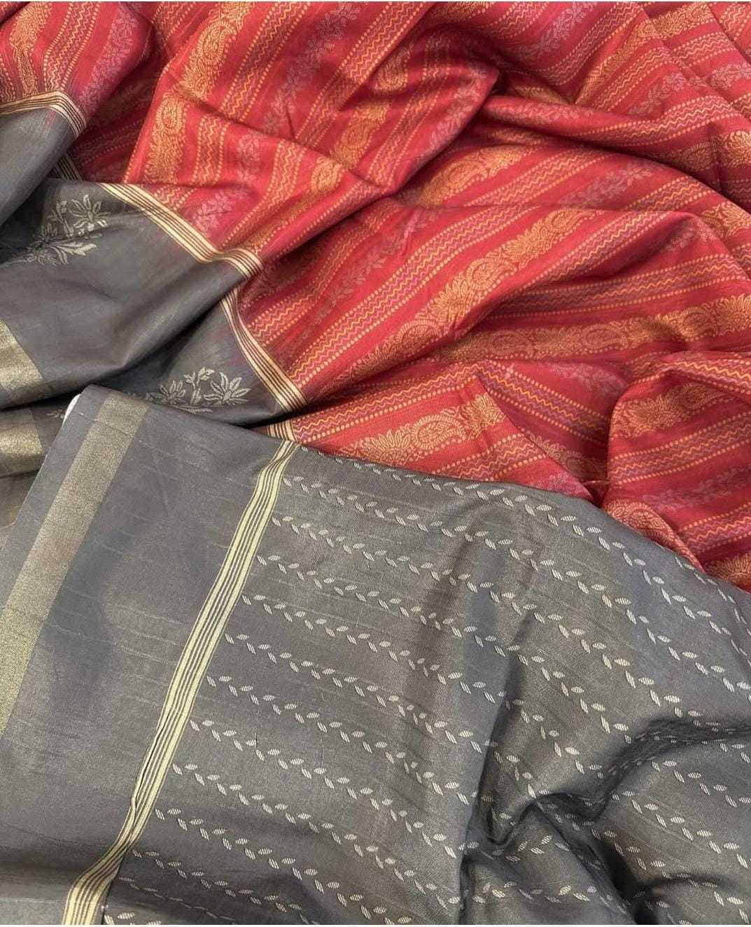 Parul Soft Cotton Silk Tussar Saree