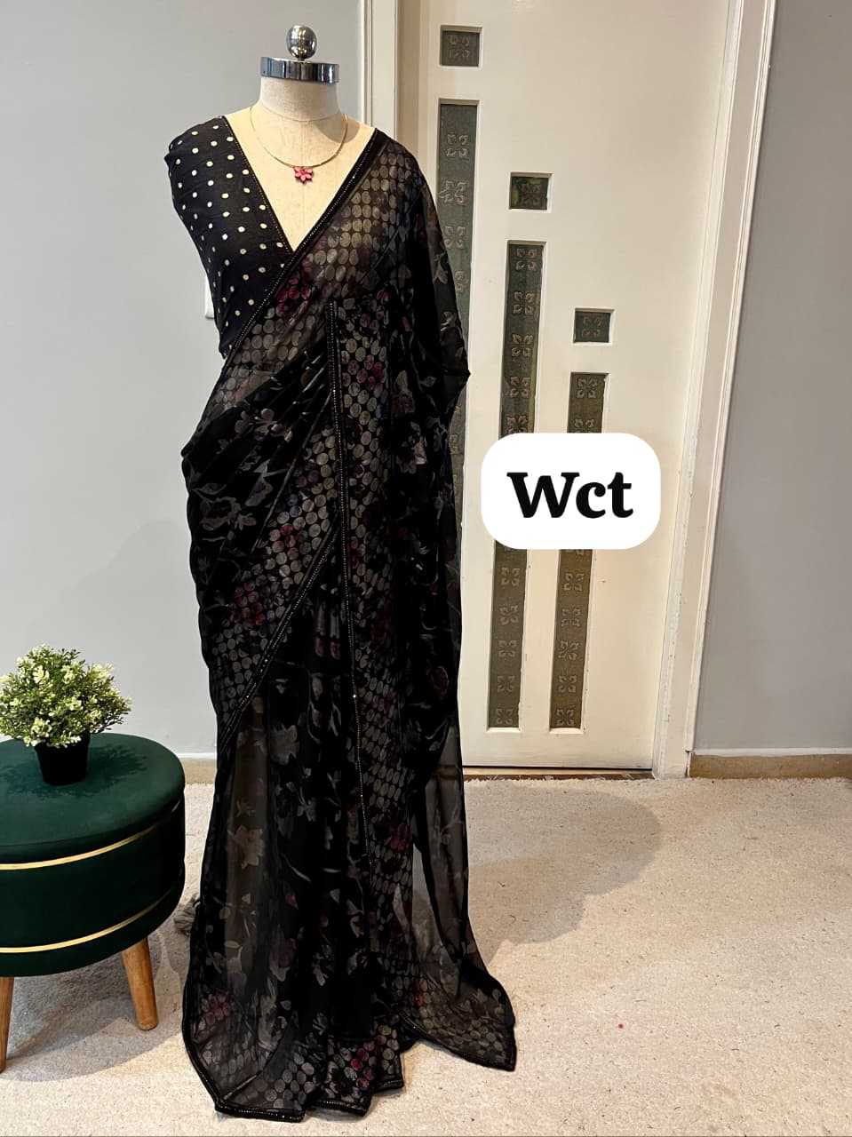 Pure Georgette Designer Saree JT-142663