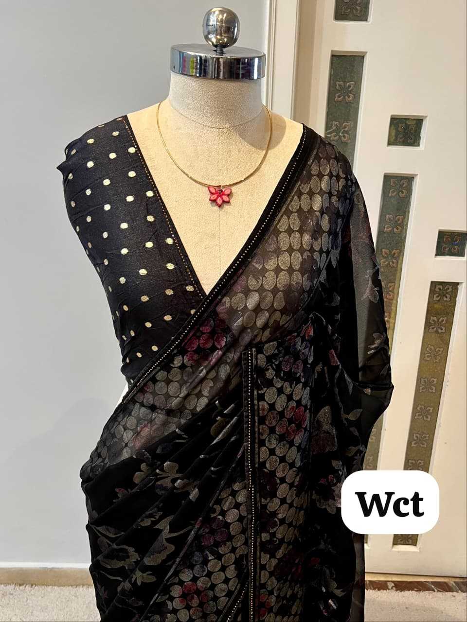 Pure Georgette Designer Saree JT-142663