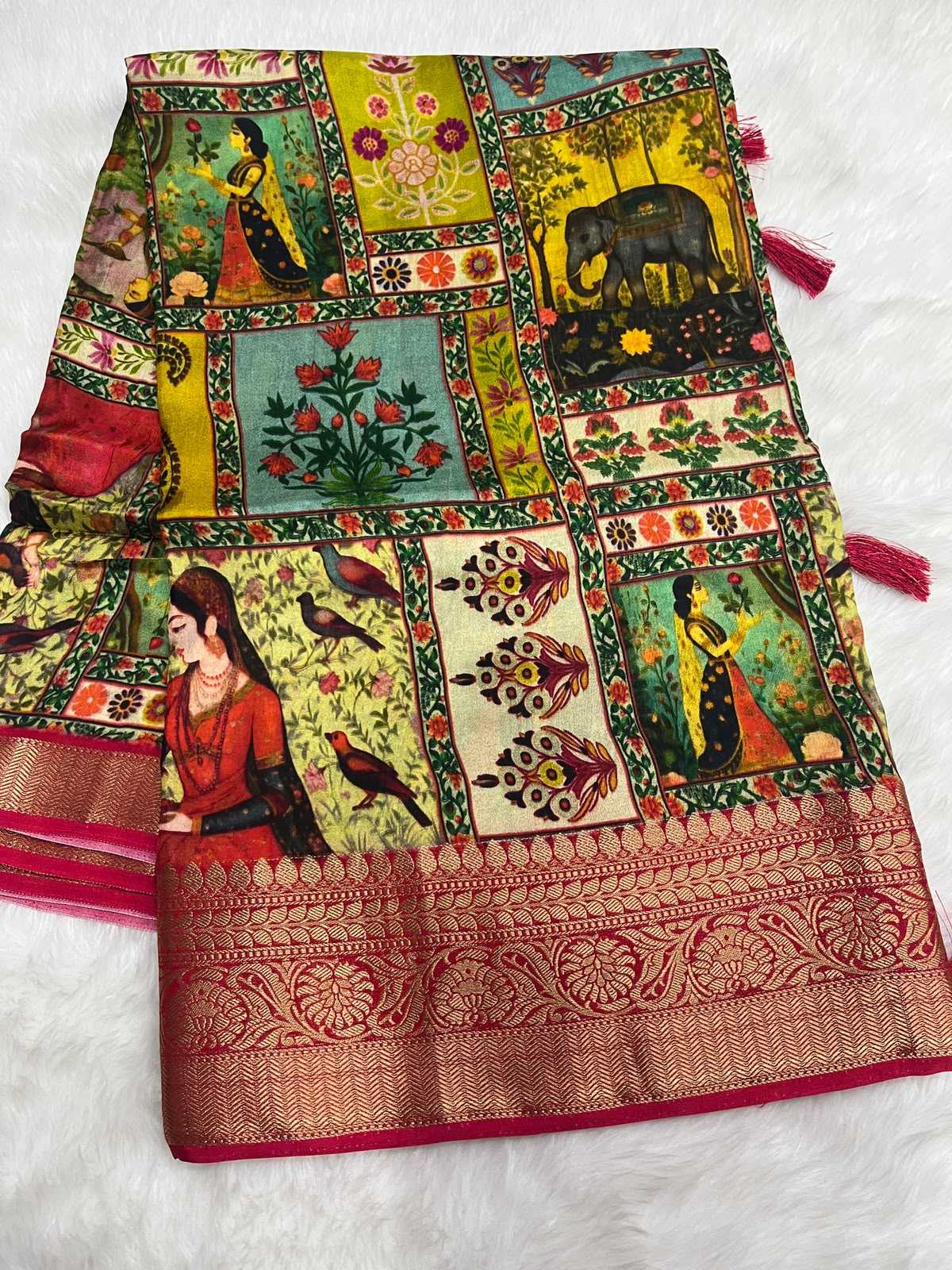 Rajvi Pure Viscos Printed Saree