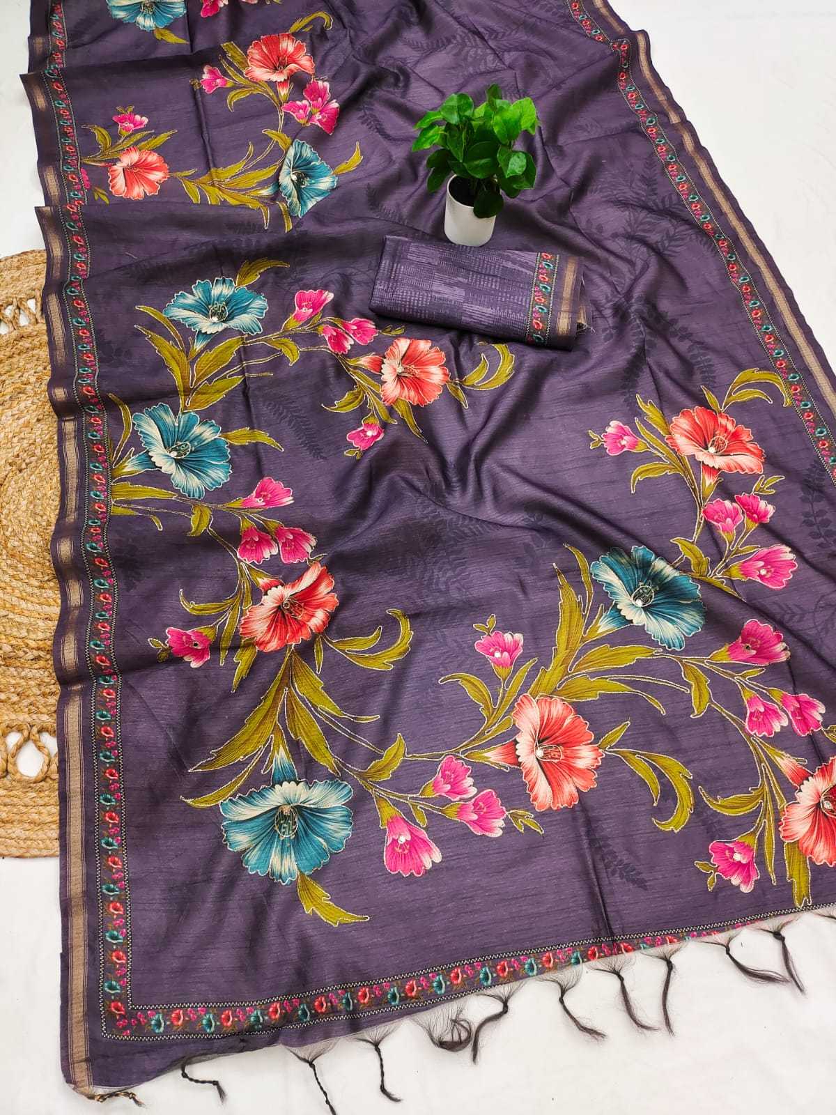 Riya Tussar Silk Party Wear Saree