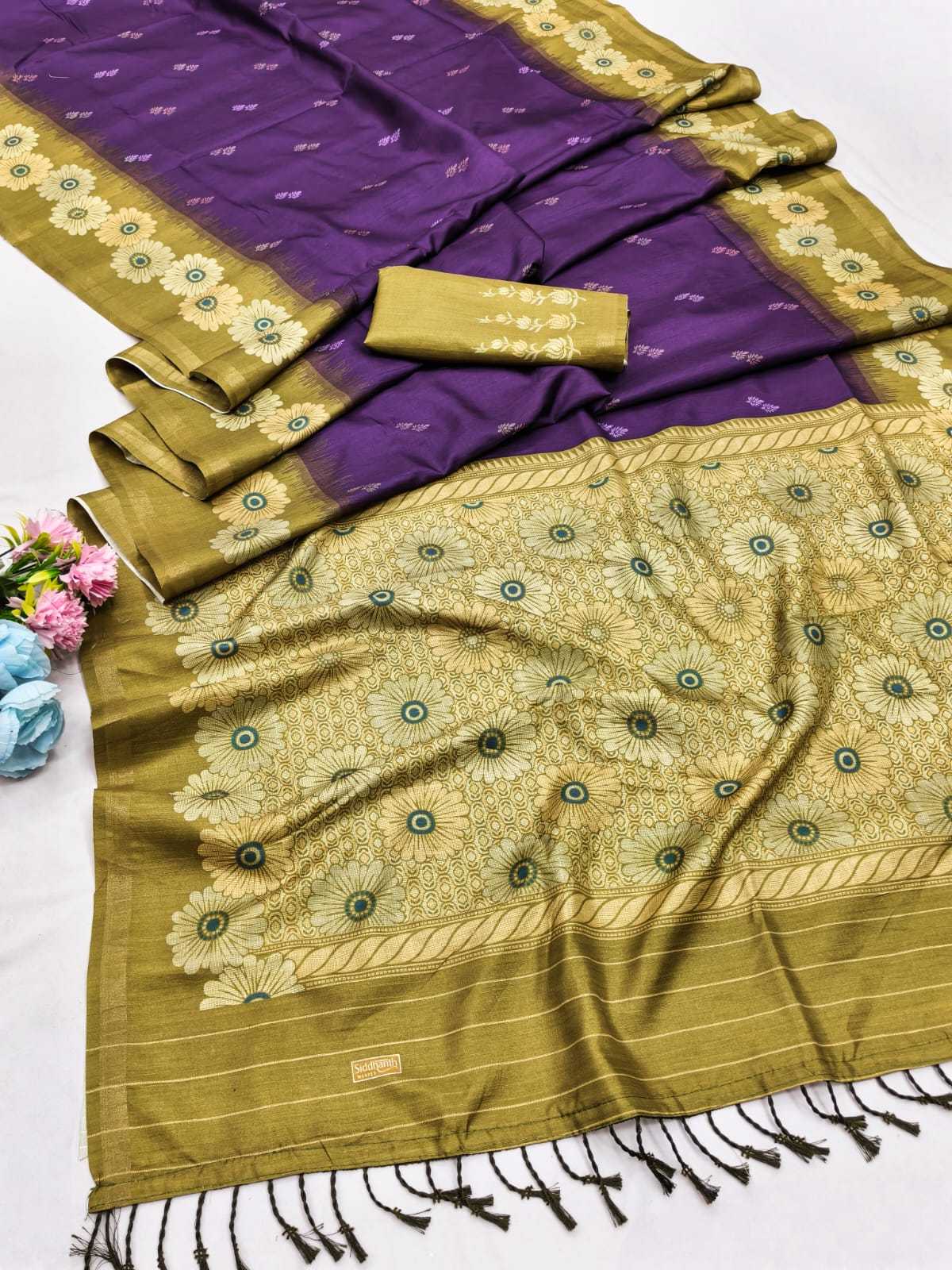 Rohini Linen Designer Saree