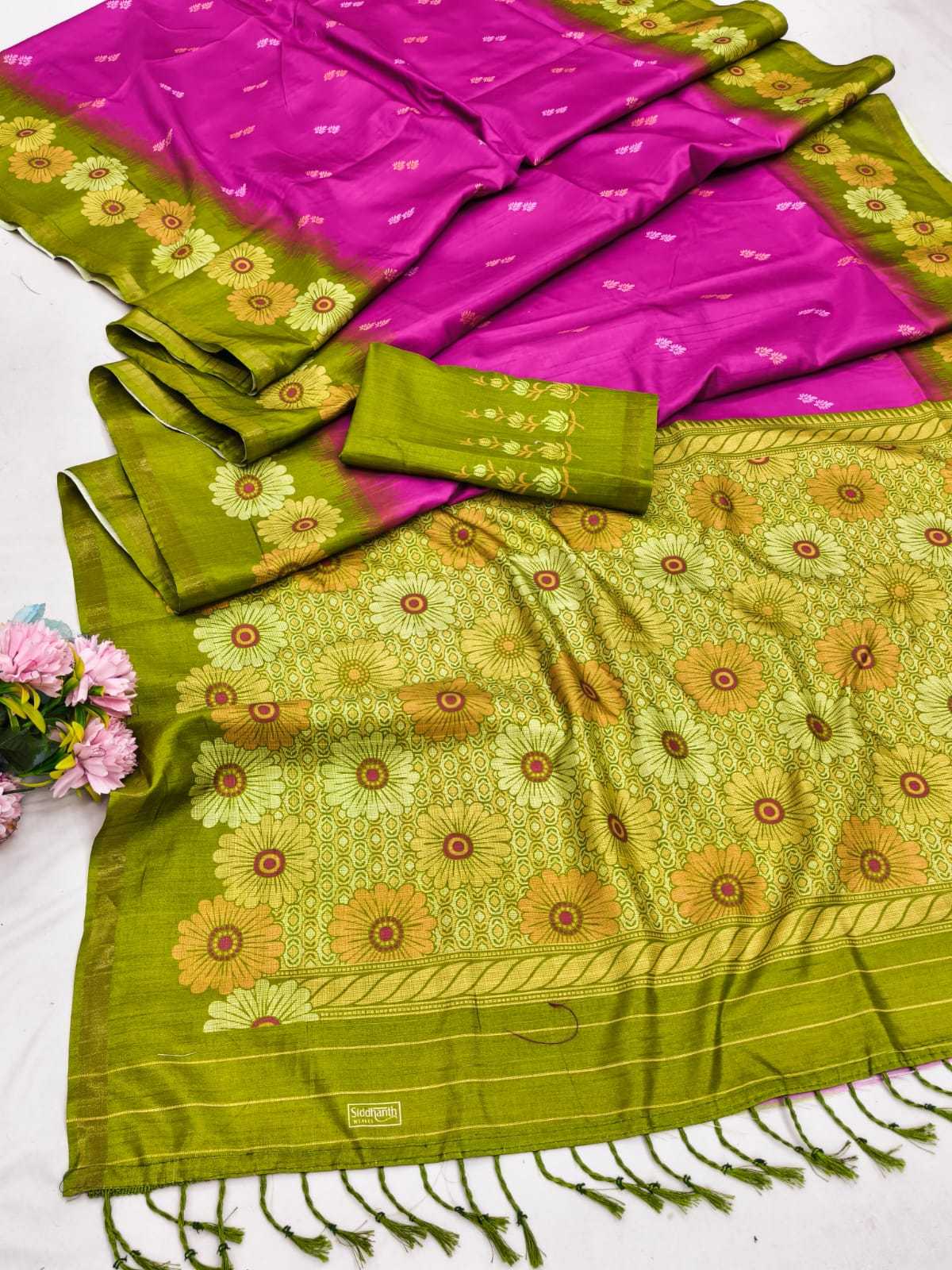 Rohini Linen Designer Saree