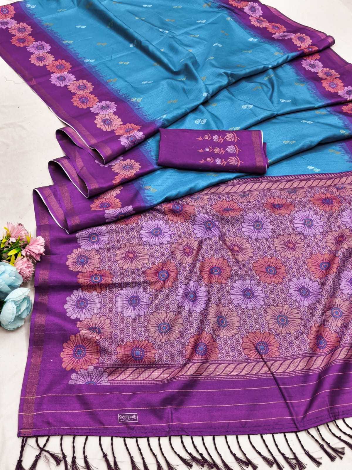 Rohini Linen Designer Saree