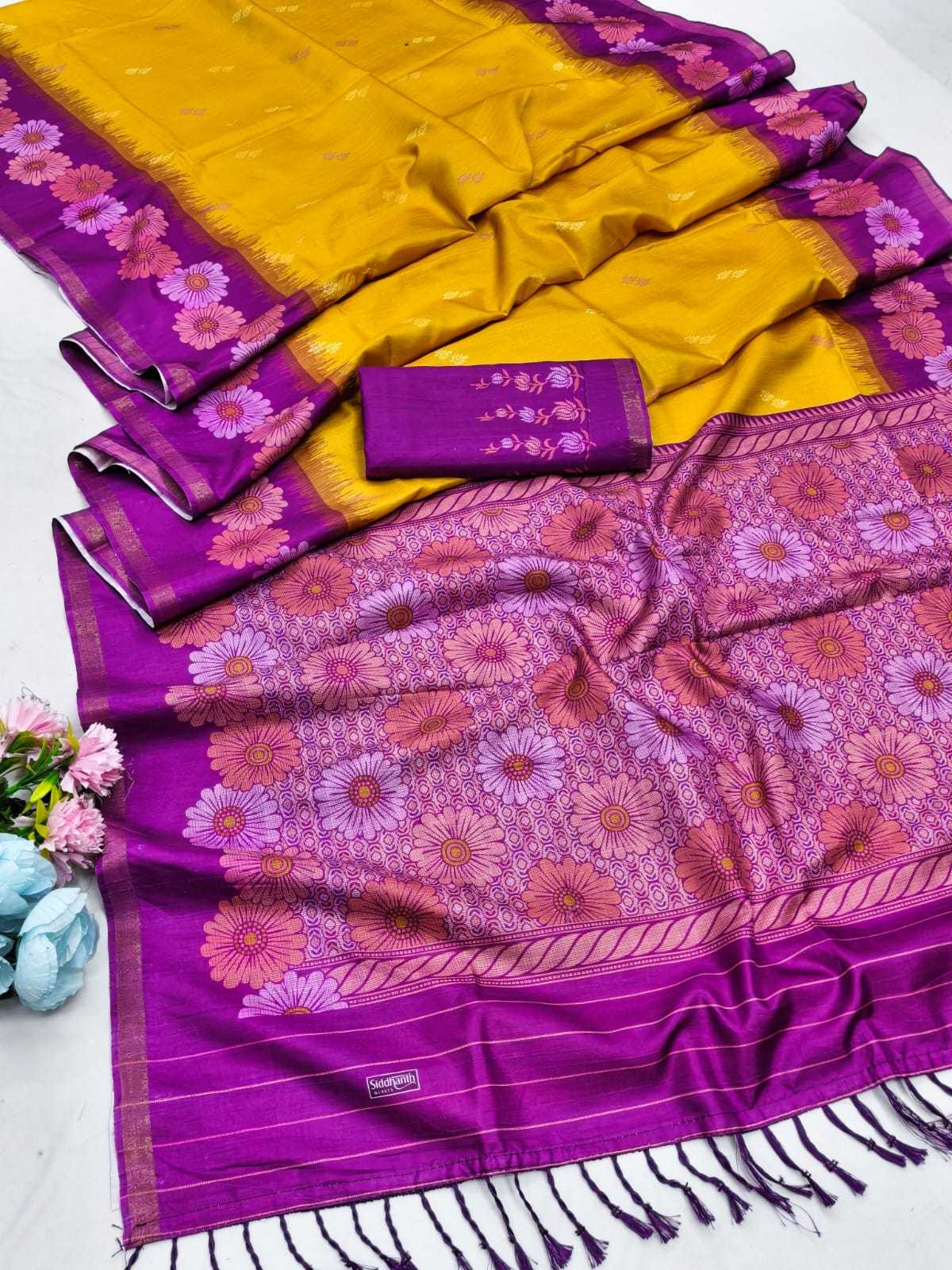Rohini Linen Designer Saree